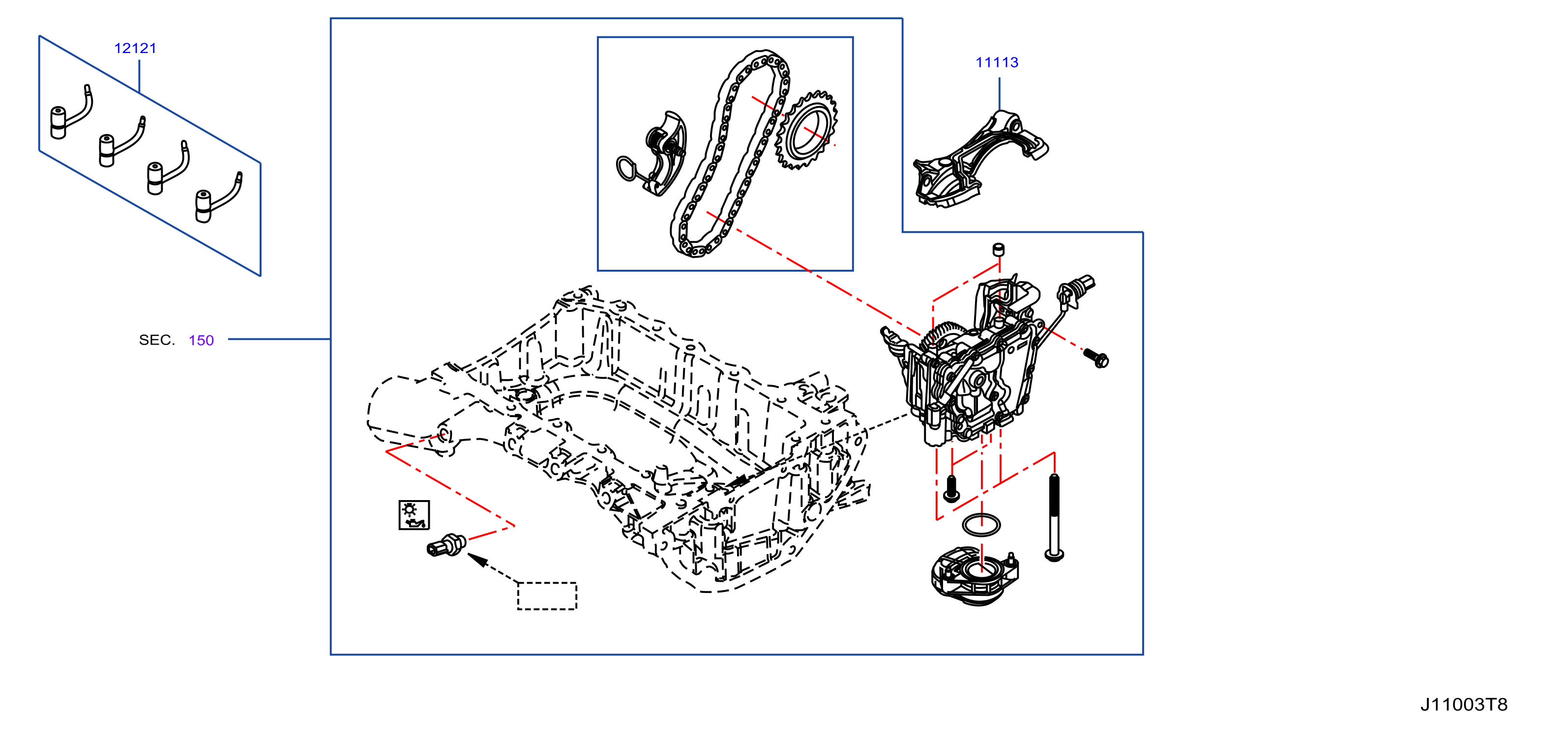 Cylinder Block Oil Pan Baffle Plate
