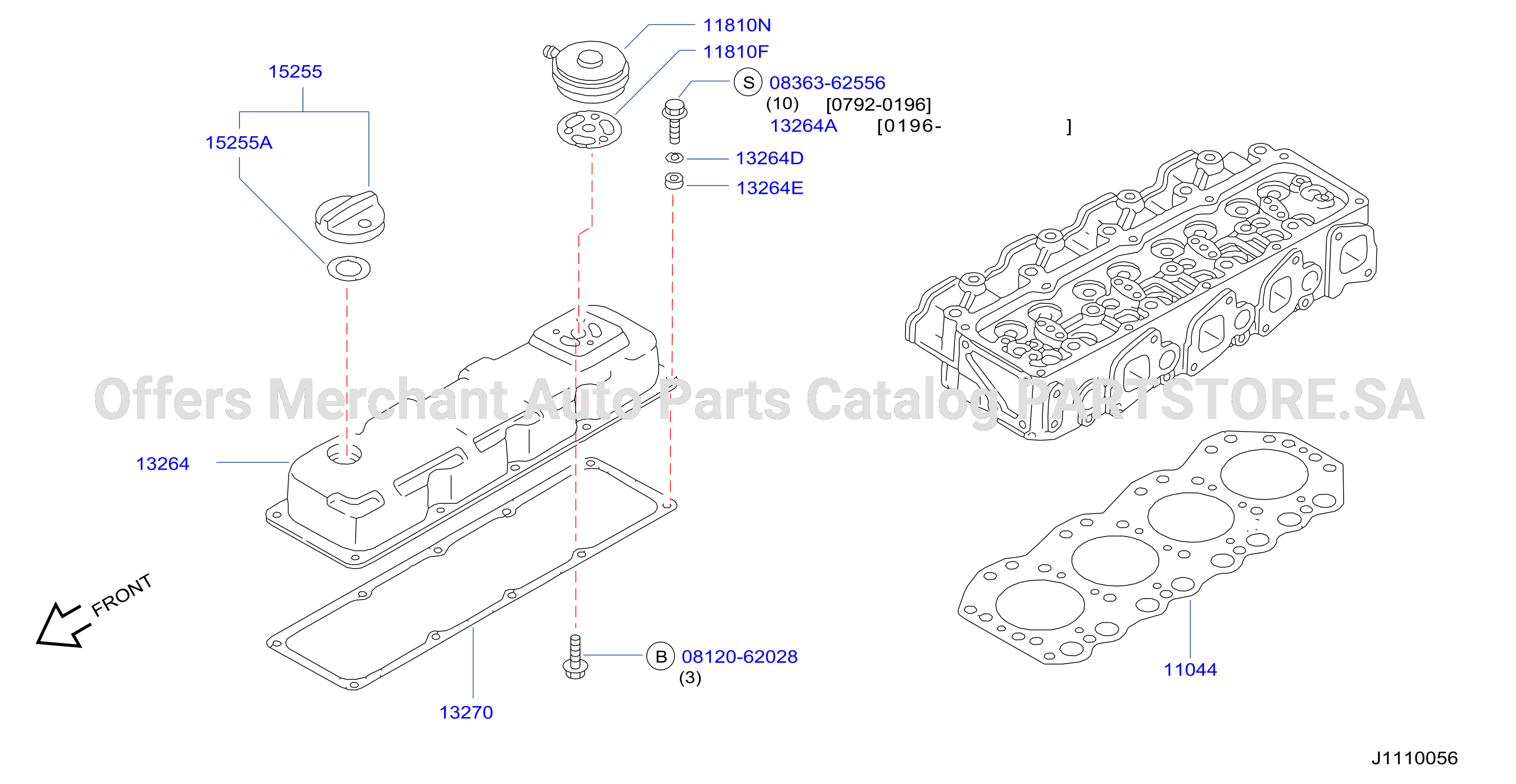 Cylinder Head Rocker Cover Assembly