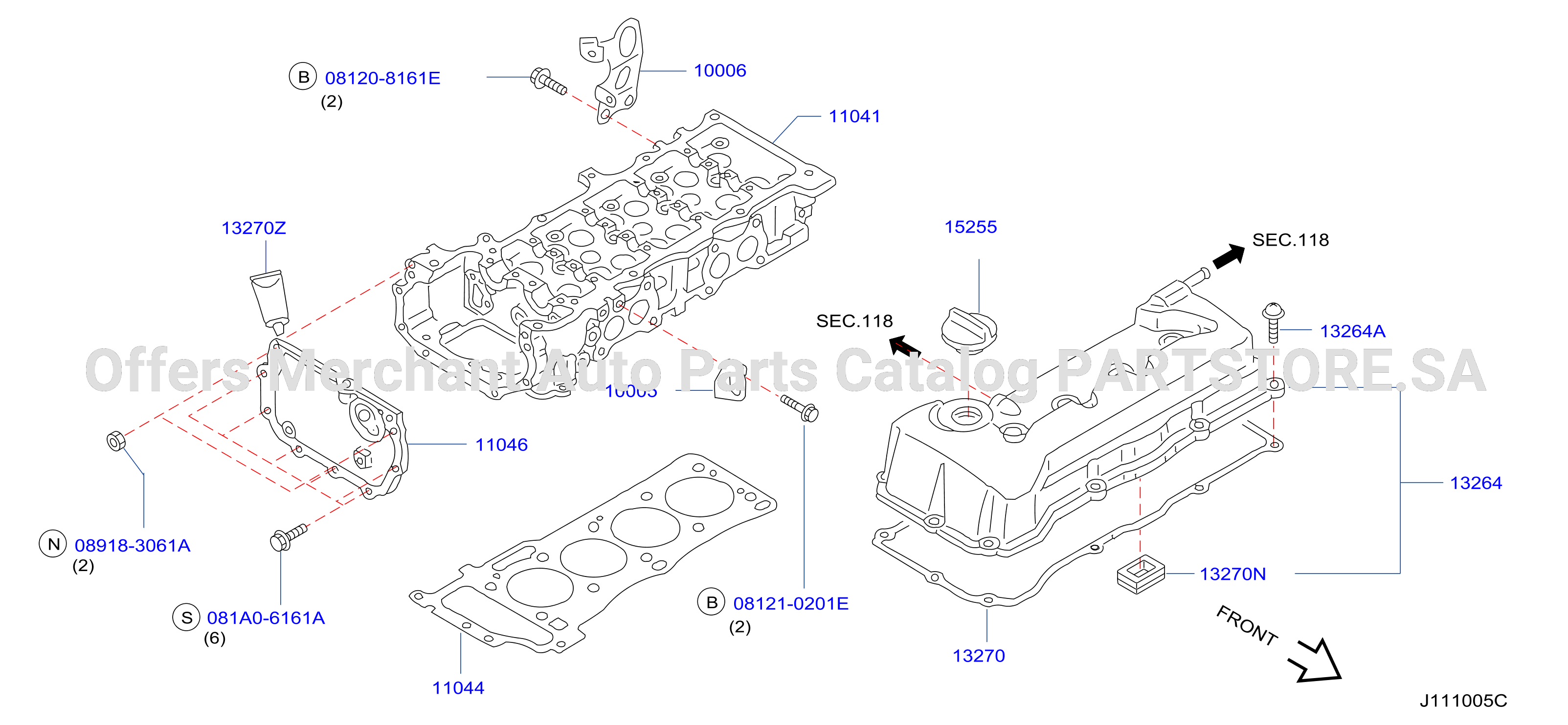 Cylinder Head Rocker Cover Assembly
