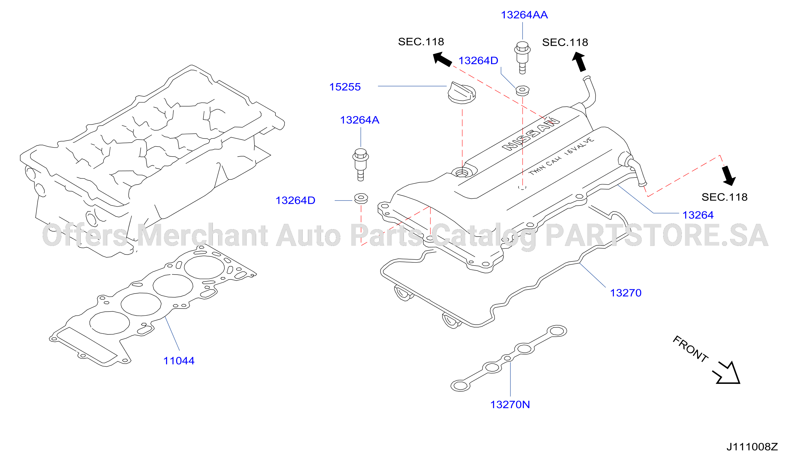 Cylinder Head Rocker Cover Assembly