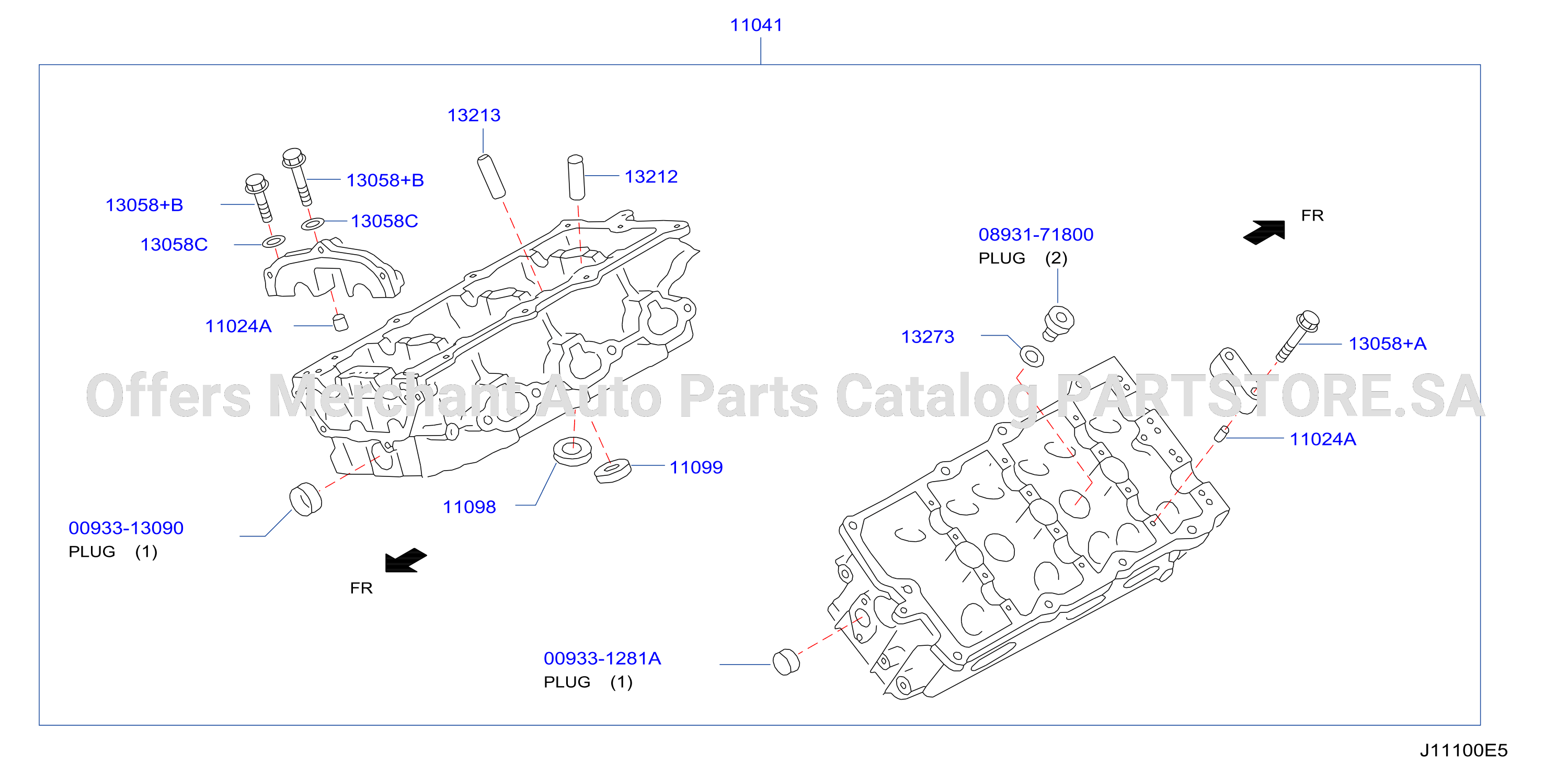 Cylinder Head Rocker Cover Component Parts