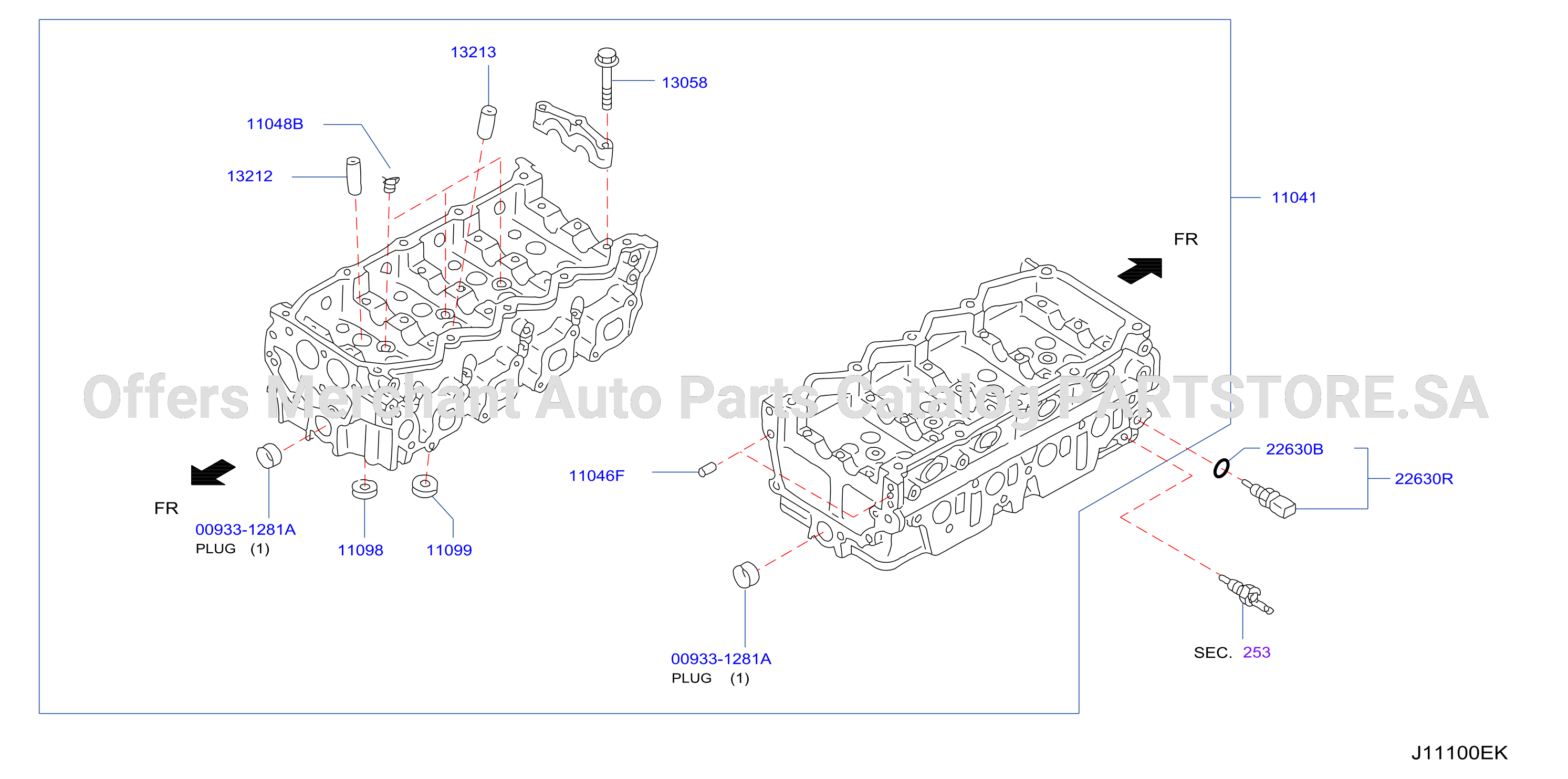 Cylinder Head Rocker Cover Component Parts