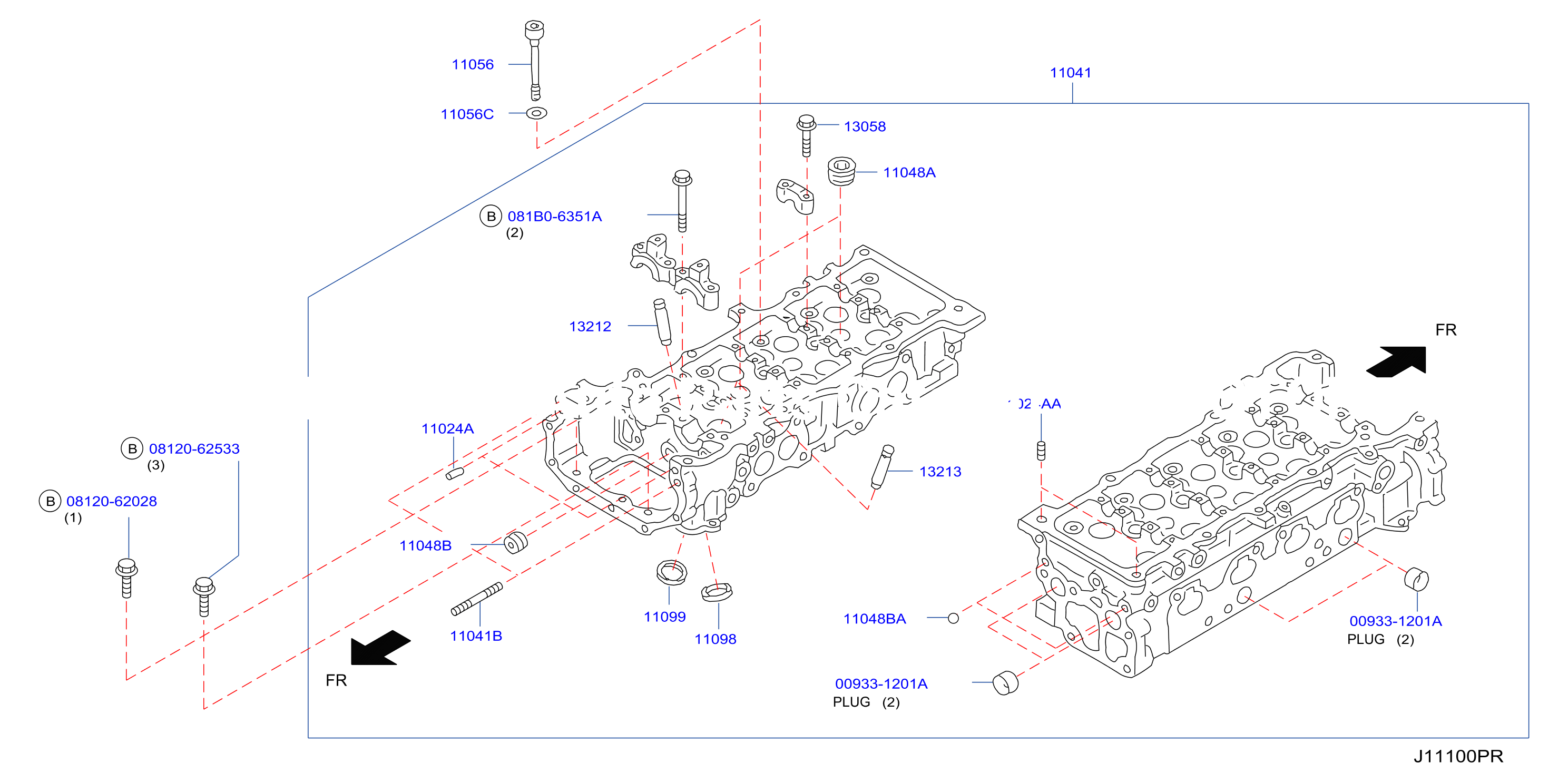 Cylinder Head Rocker Cover Component Parts