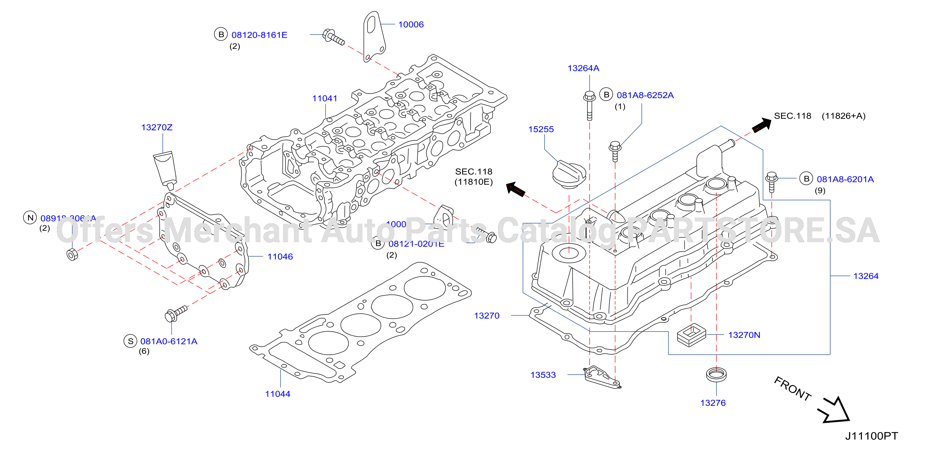Cylinder Head Rocker Cover Assembly