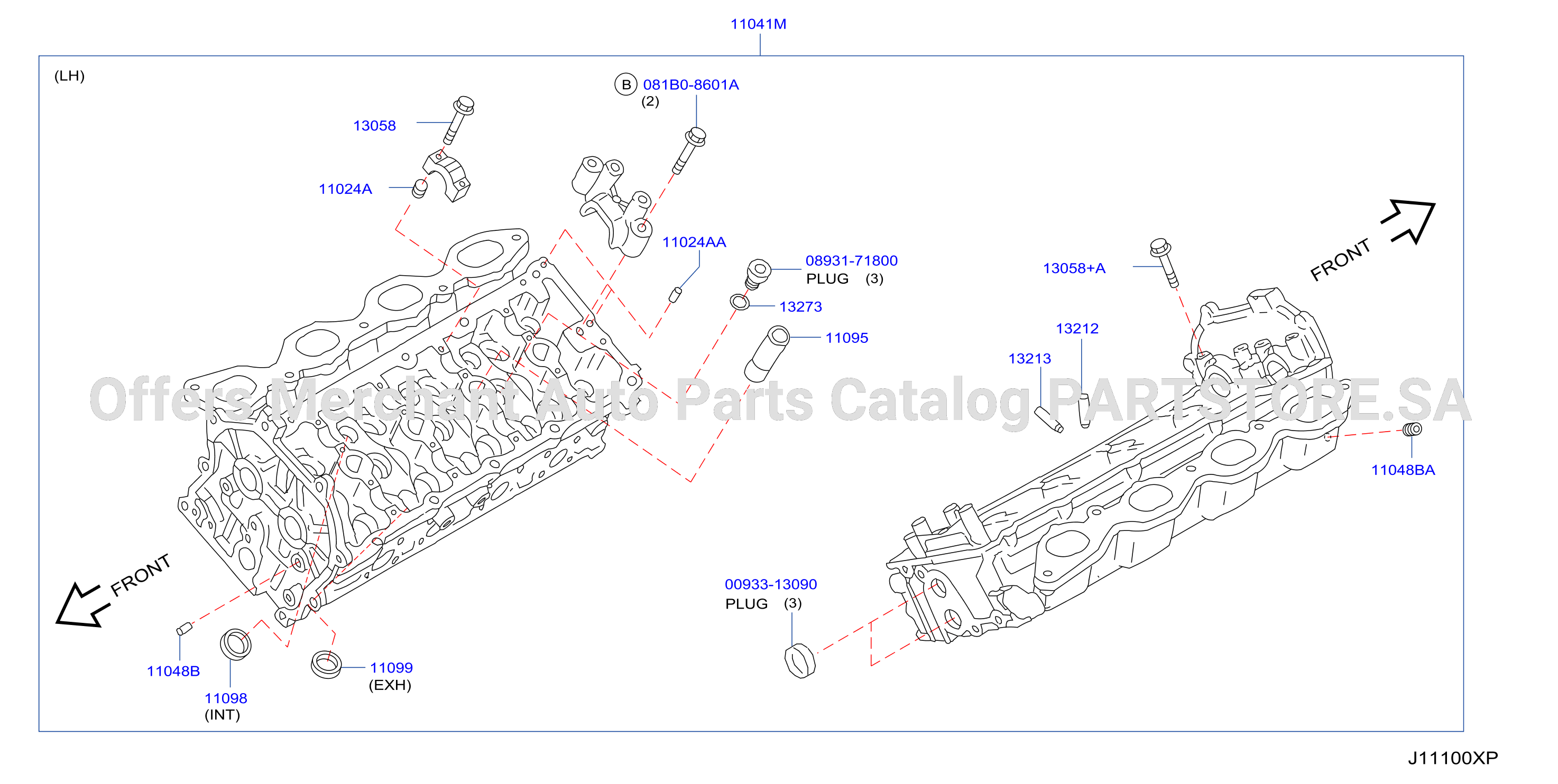 Cylinder Head Rocker Cover Component Parts