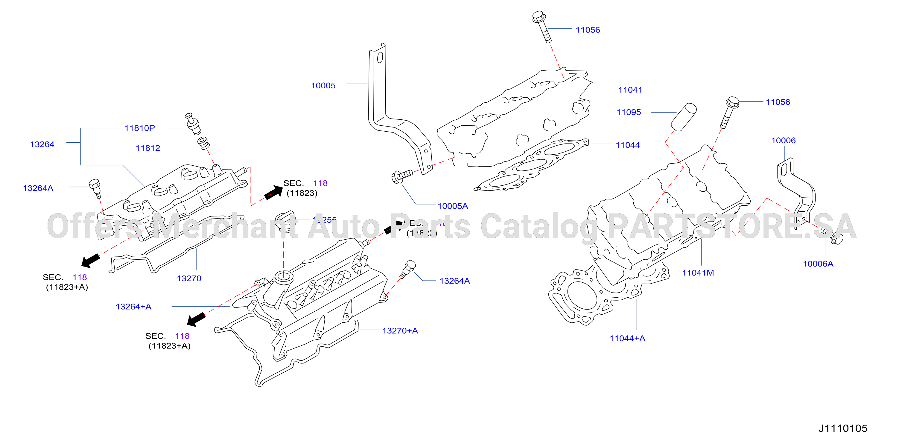 Cylinder Head Rocker Cover Assembly