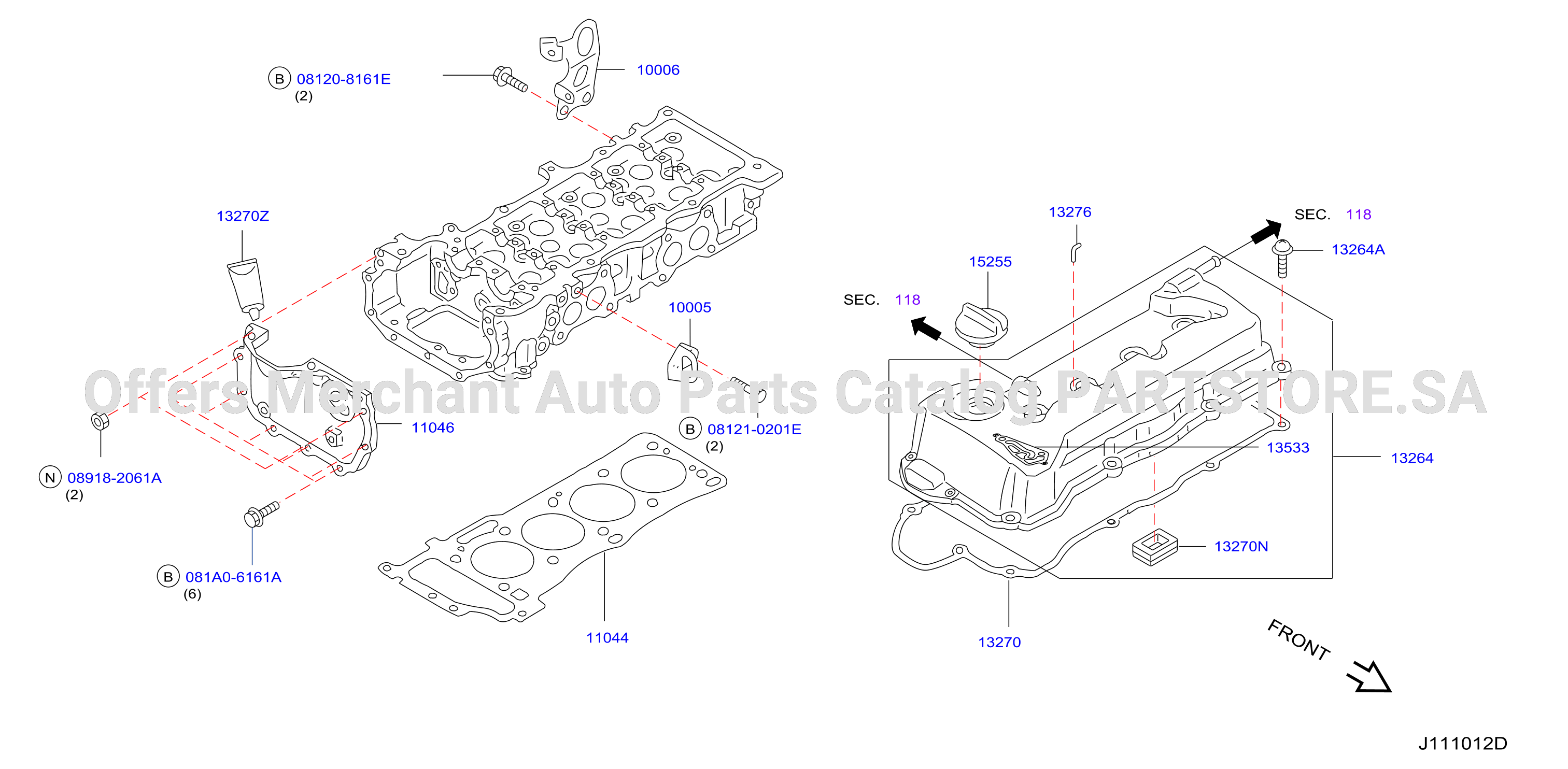 Cylinder Head Rocker Cover Assembly