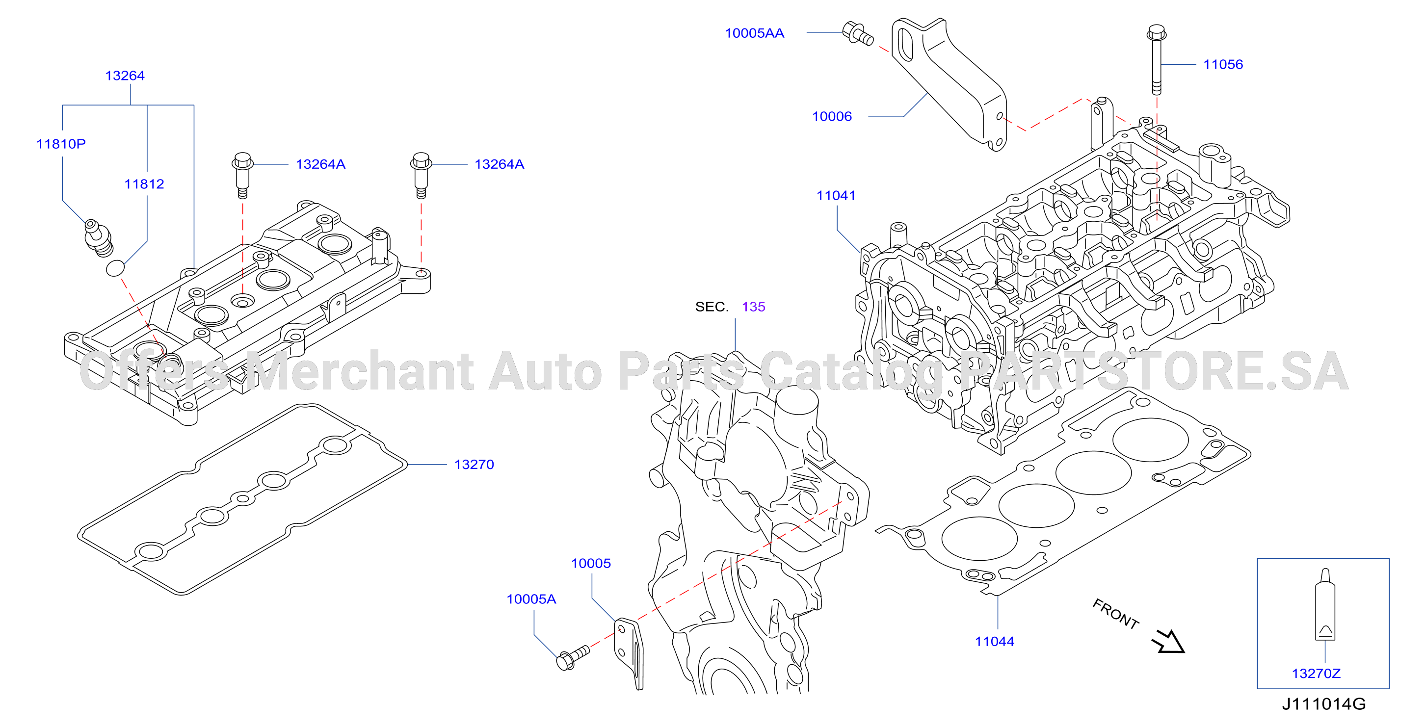 Cylinder Head Rocker Cover Assembly