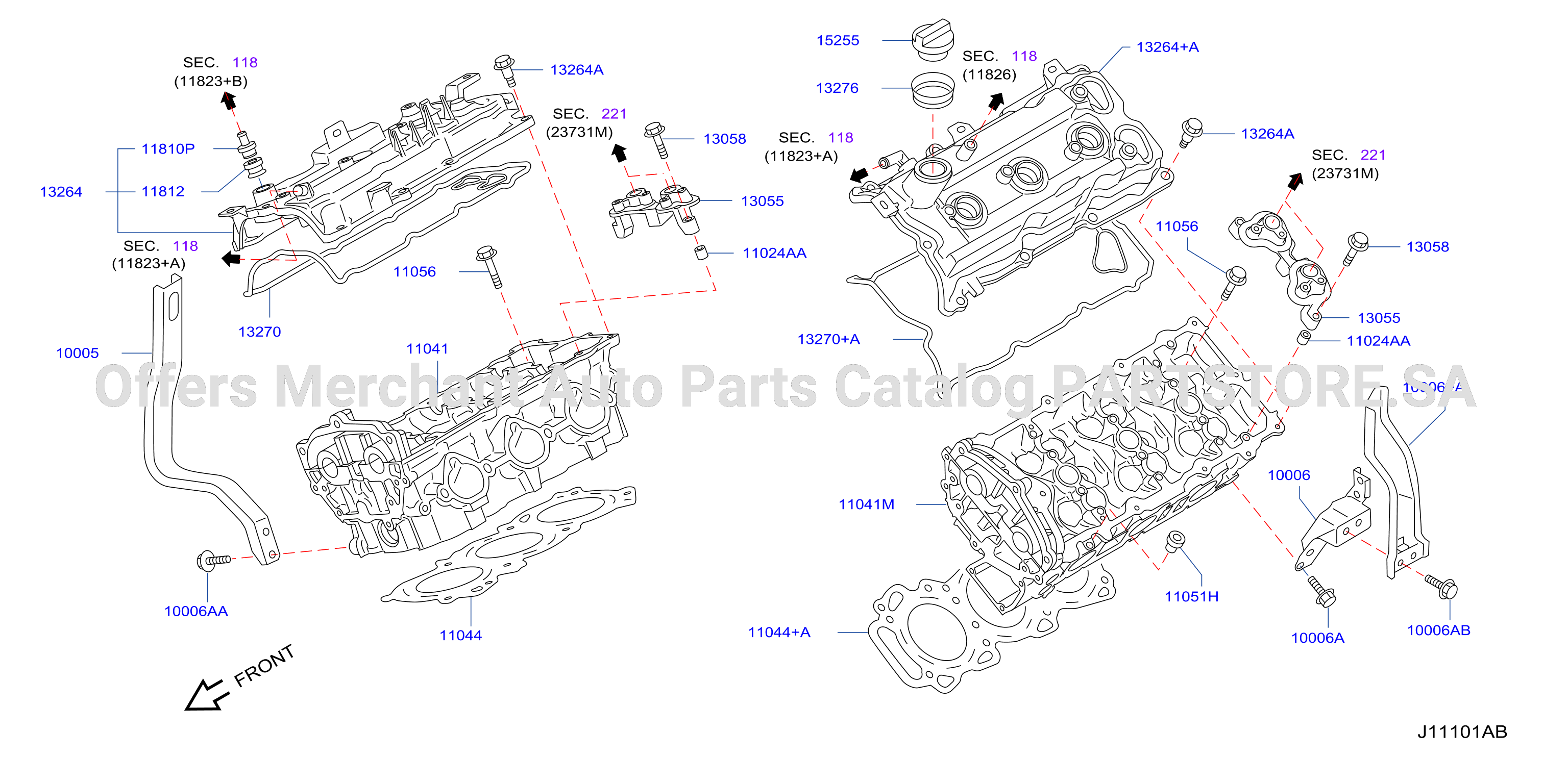 Cylinder Head Rocker Cover Assembly