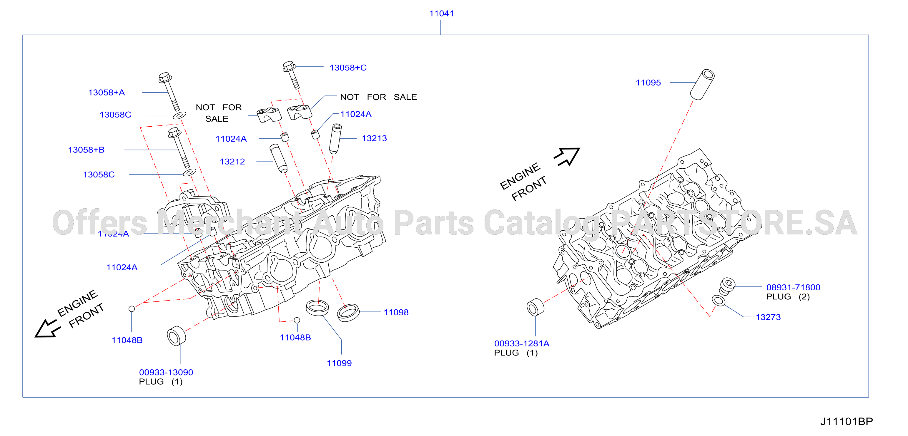 Cylinder Head Rocker Cover Component Parts Rh