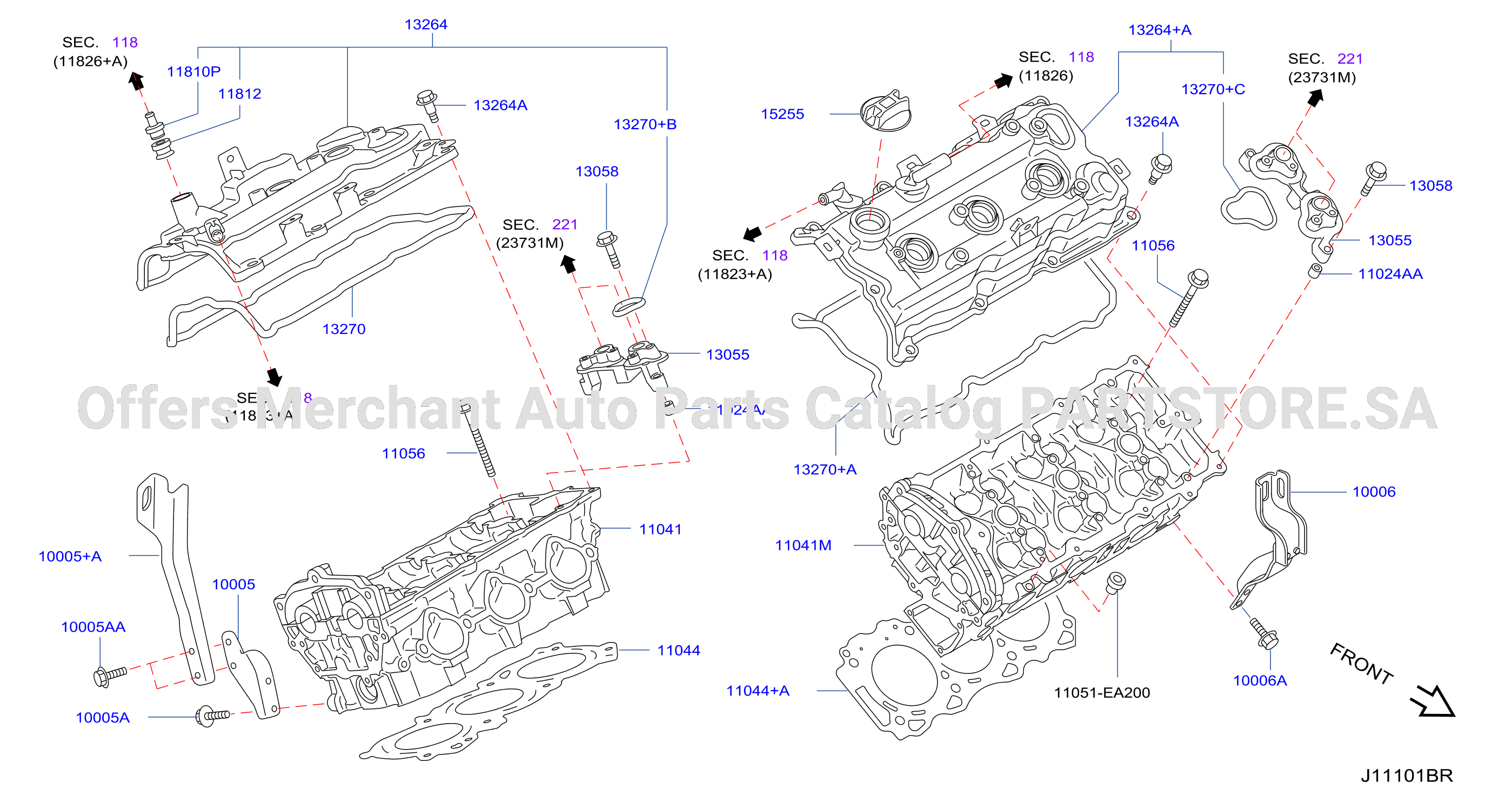 Cylinder Head Rocker Cover Assembly