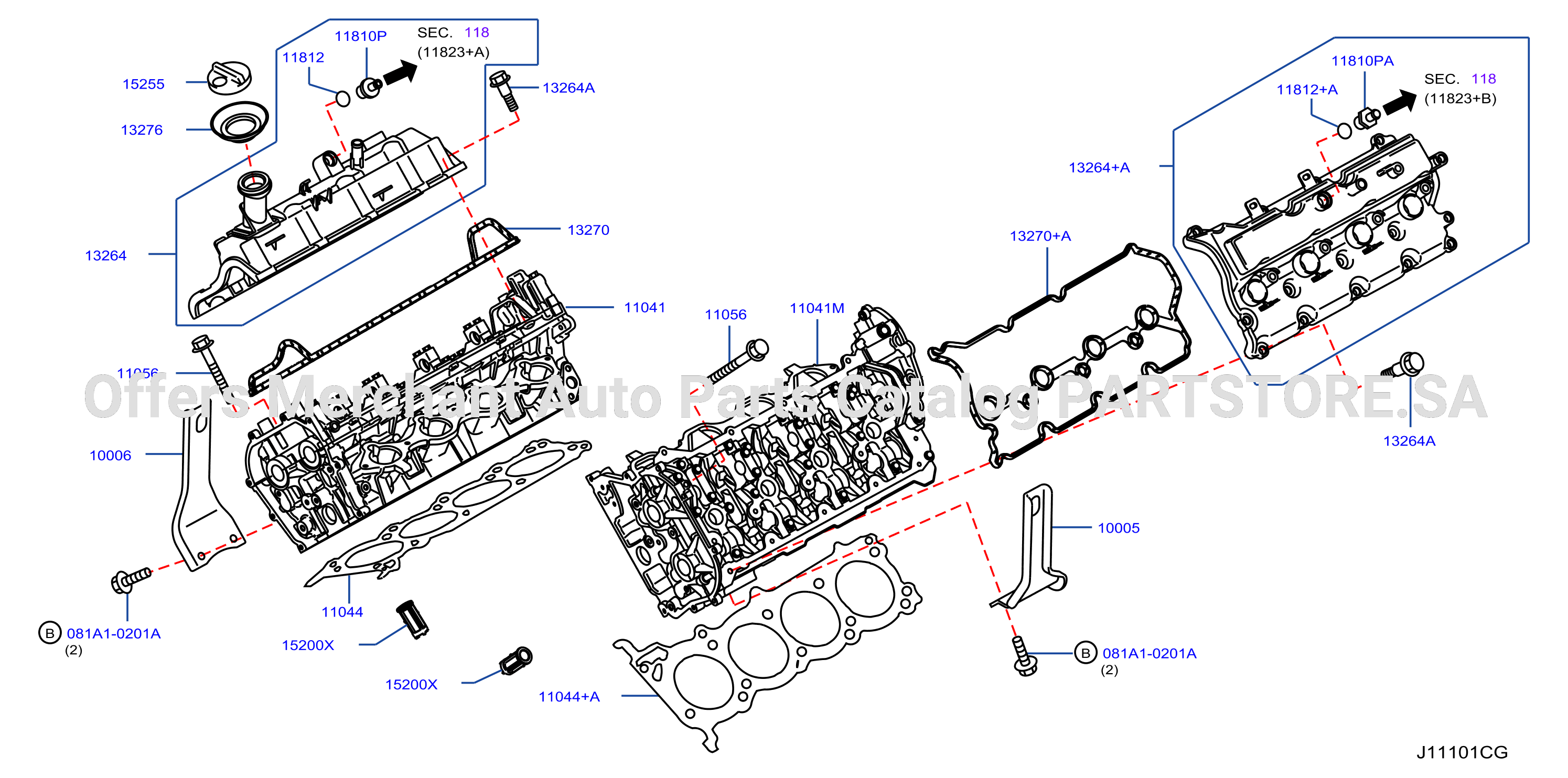 Cylinder Head Rocker Cover Assembly