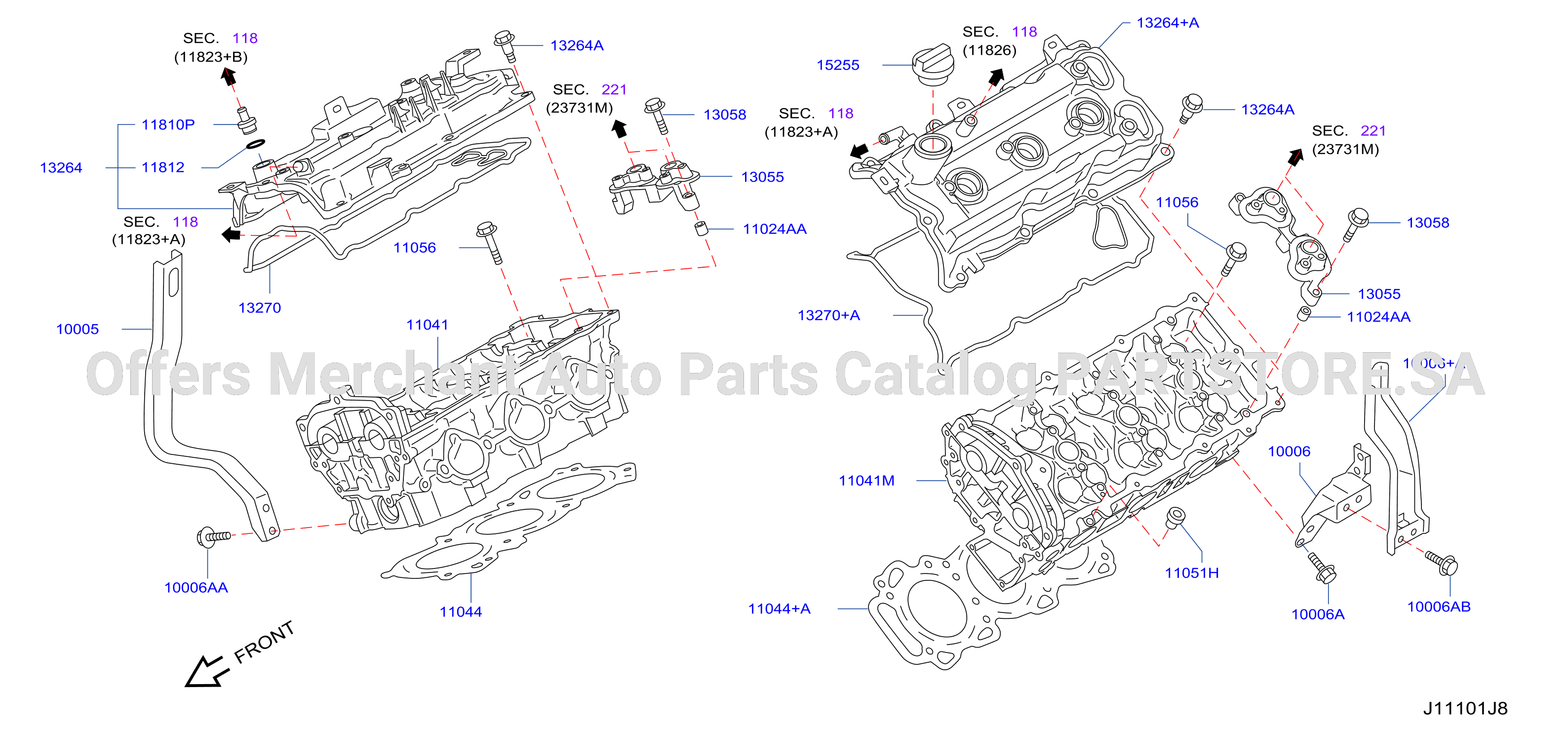 Cylinder Head Rocker Cover Assembly
