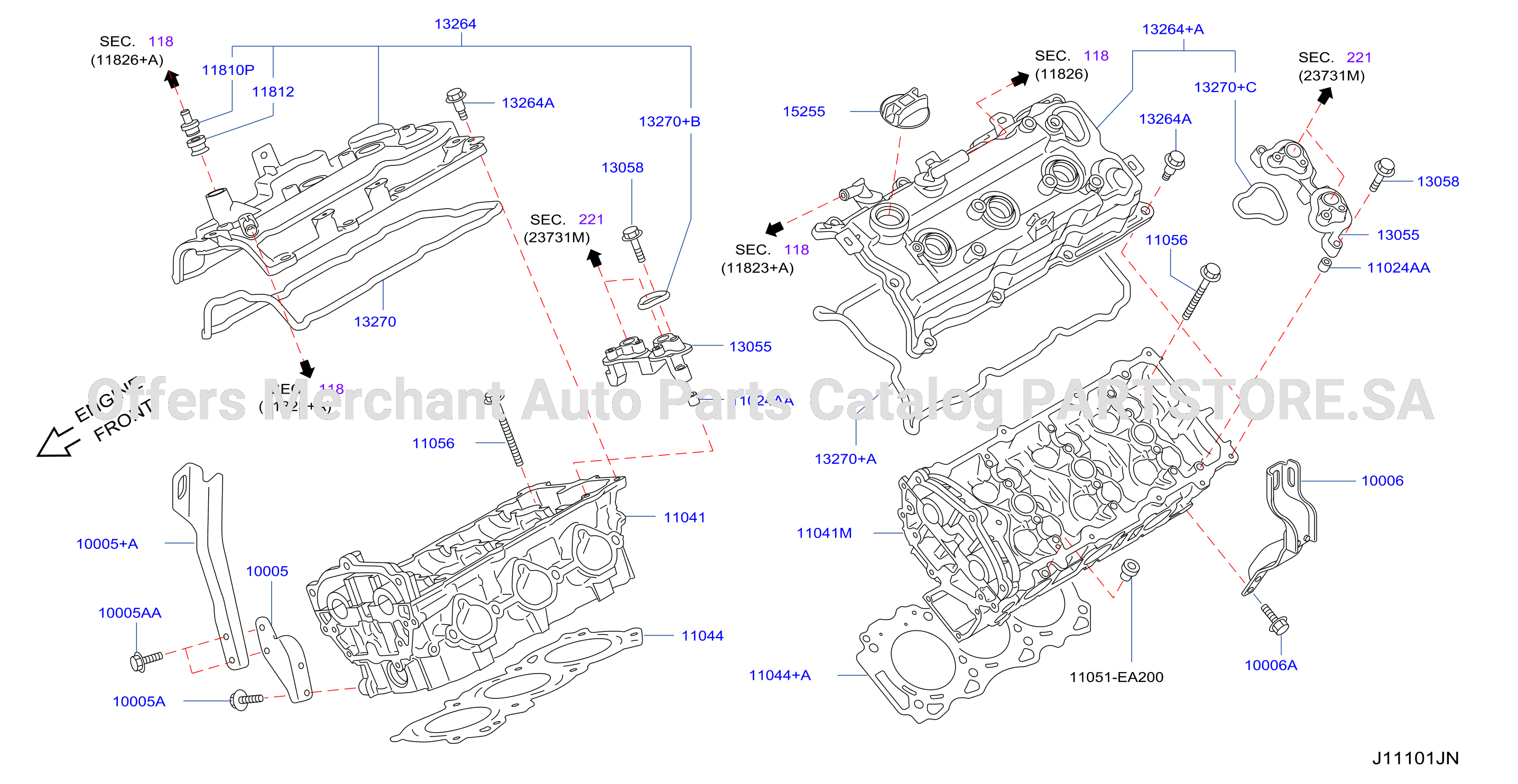 Cylinder Head Rocker Cover Assembly