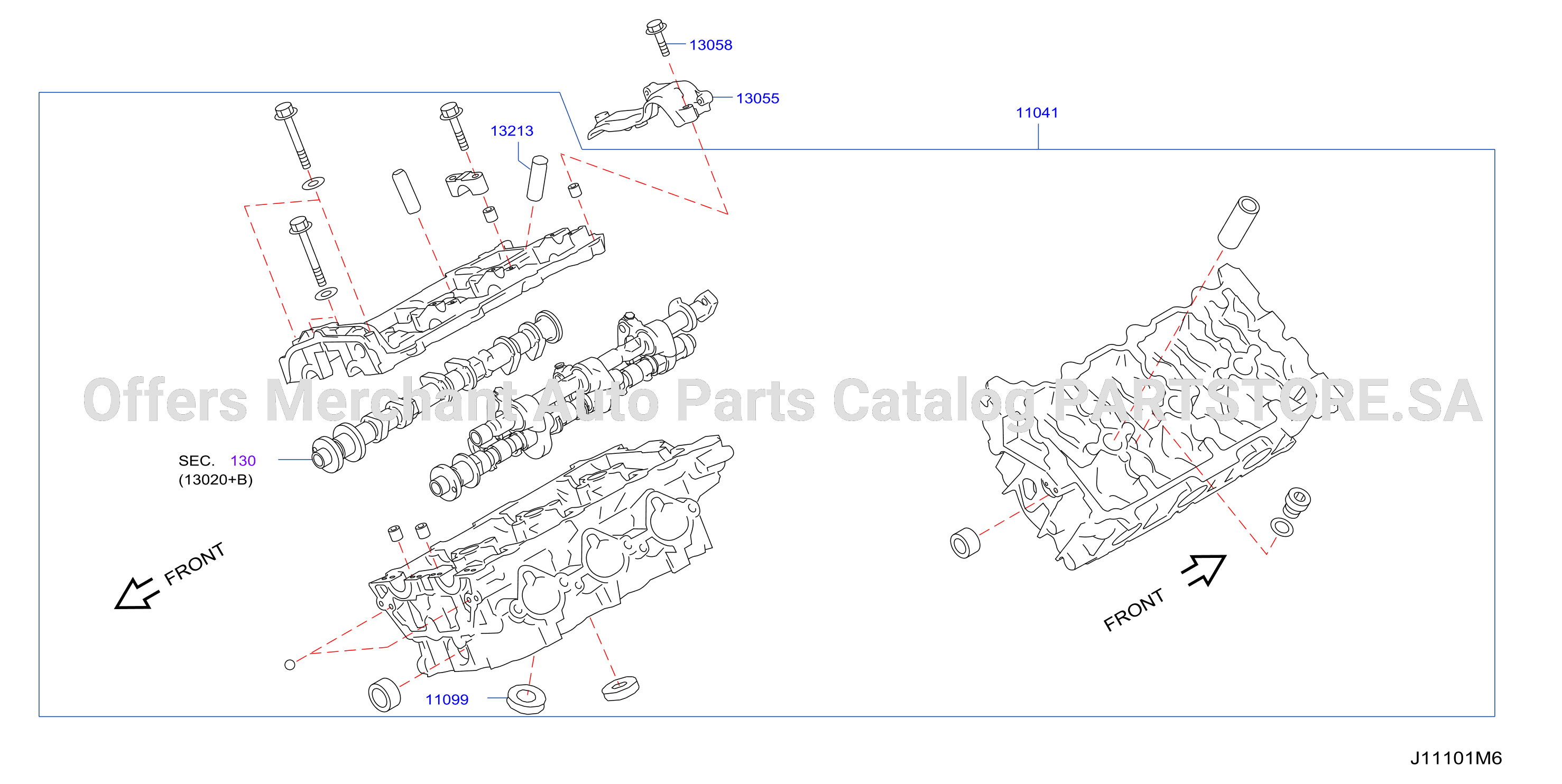 Cylinder Head Rocker Cover Component Parts