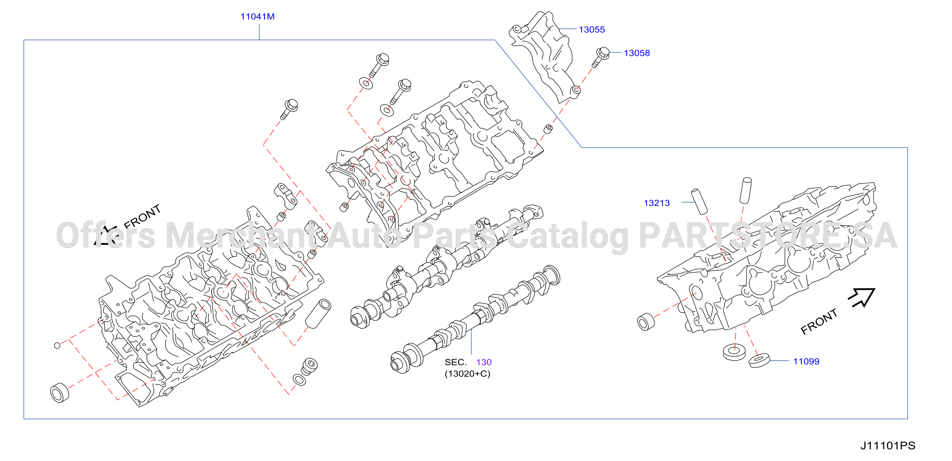 Cylinder Head Rocker Cover Component Parts