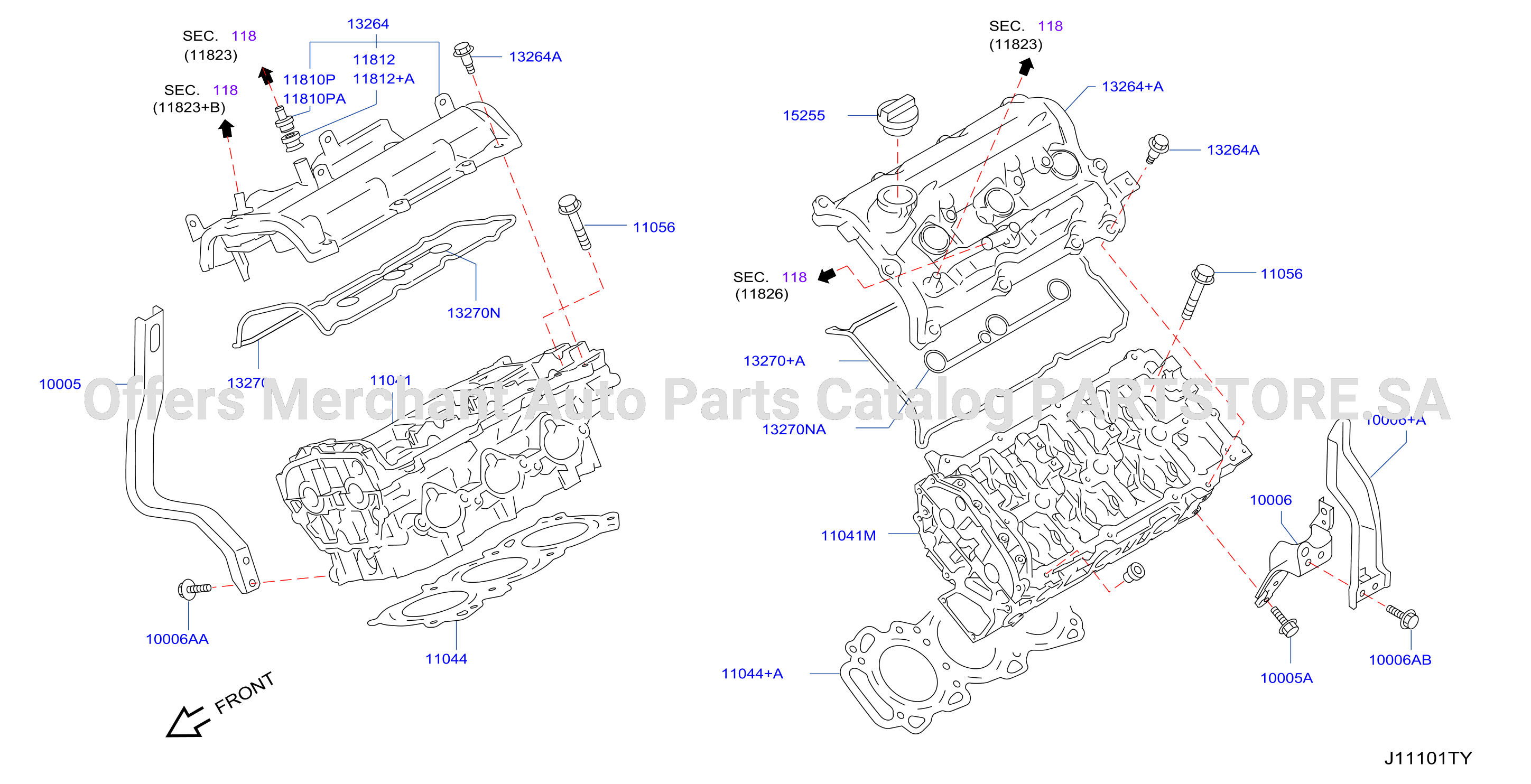 Cylinder Head Rocker Cover Assembly