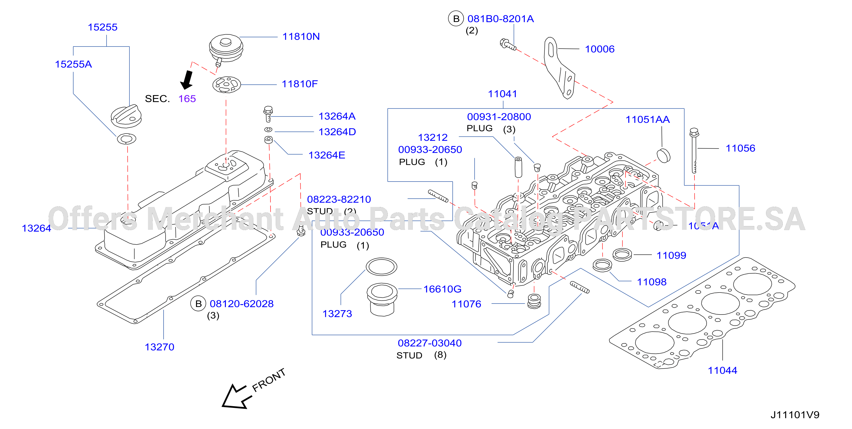Cylinder Head Rocker Cover Assembly