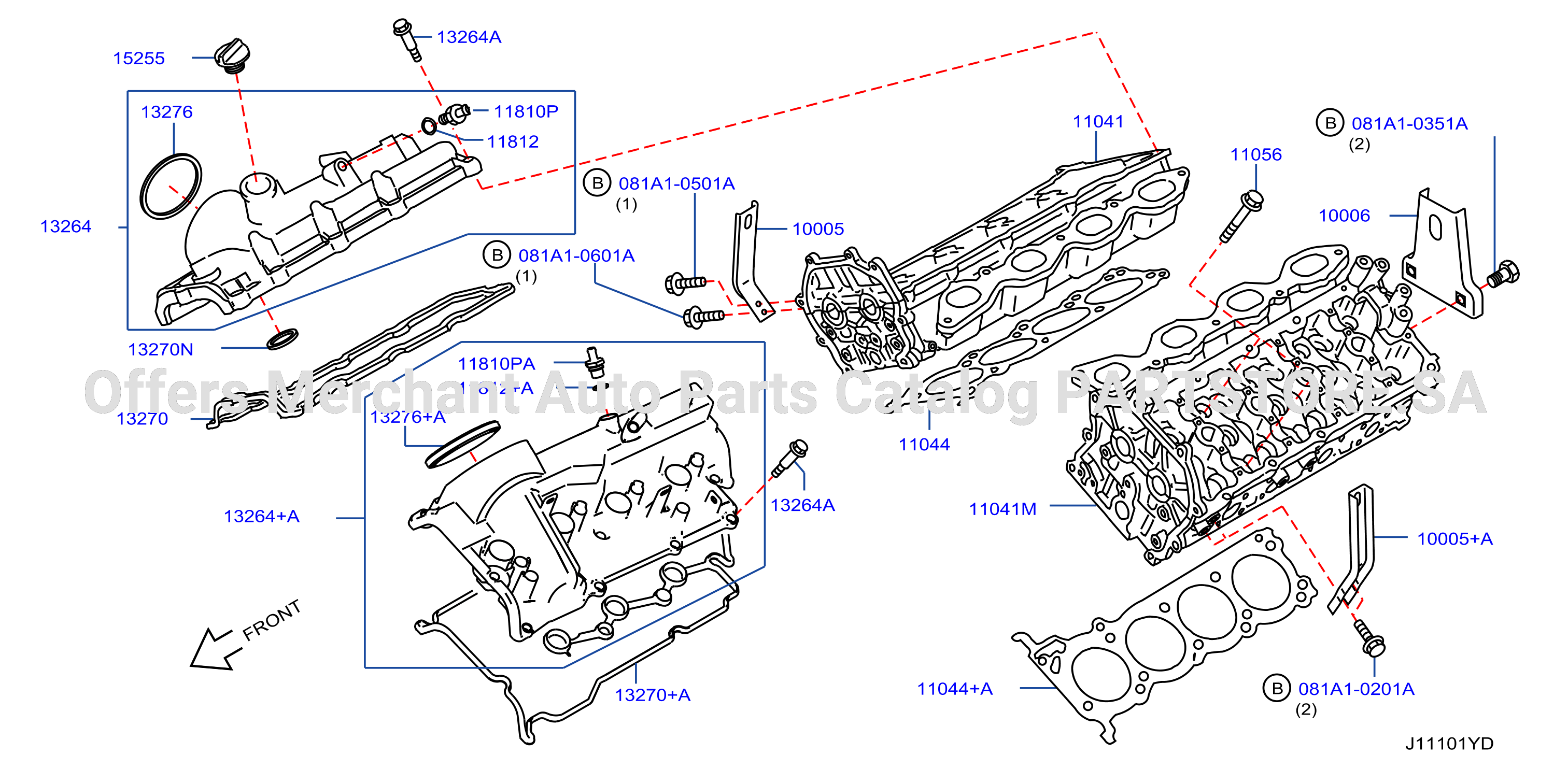 Cylinder Head Rocker Cover Assembly