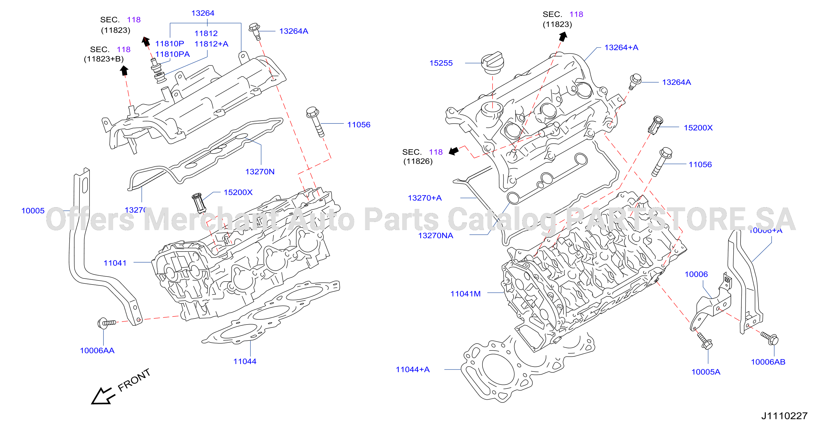 Cylinder Head Rocker Cover Assembly