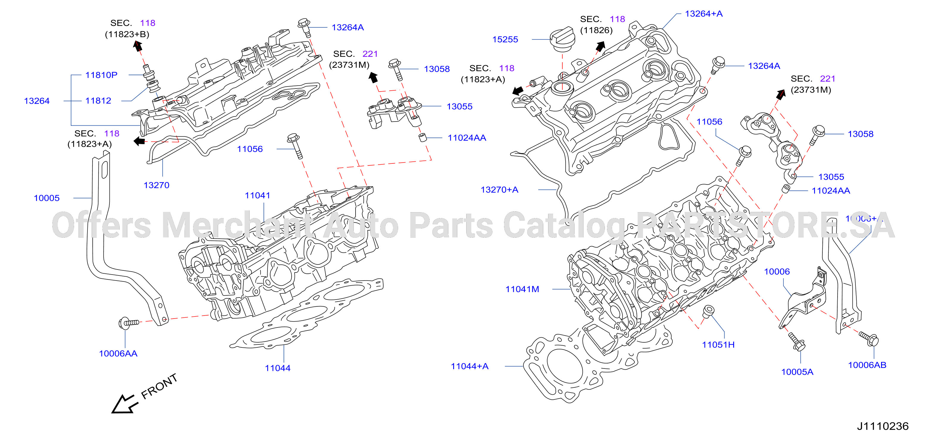 Cylinder Head Rocker Cover Assembly
