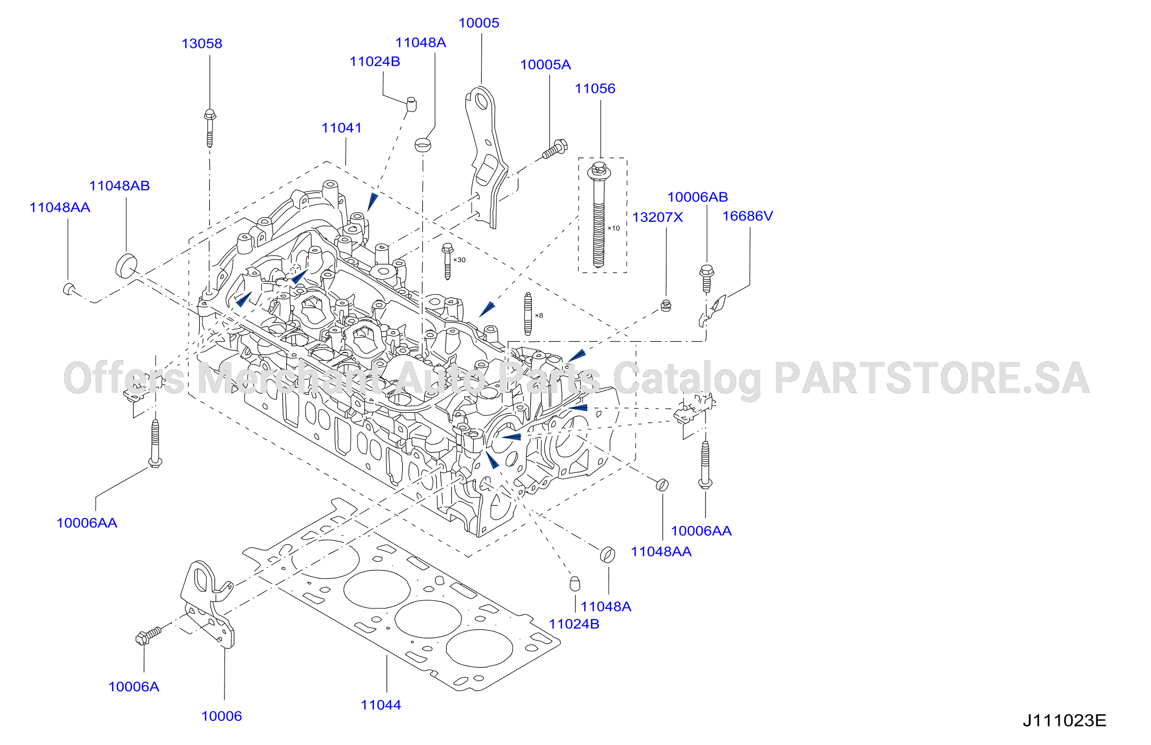Cylinder Head Rocker Cover Assembly