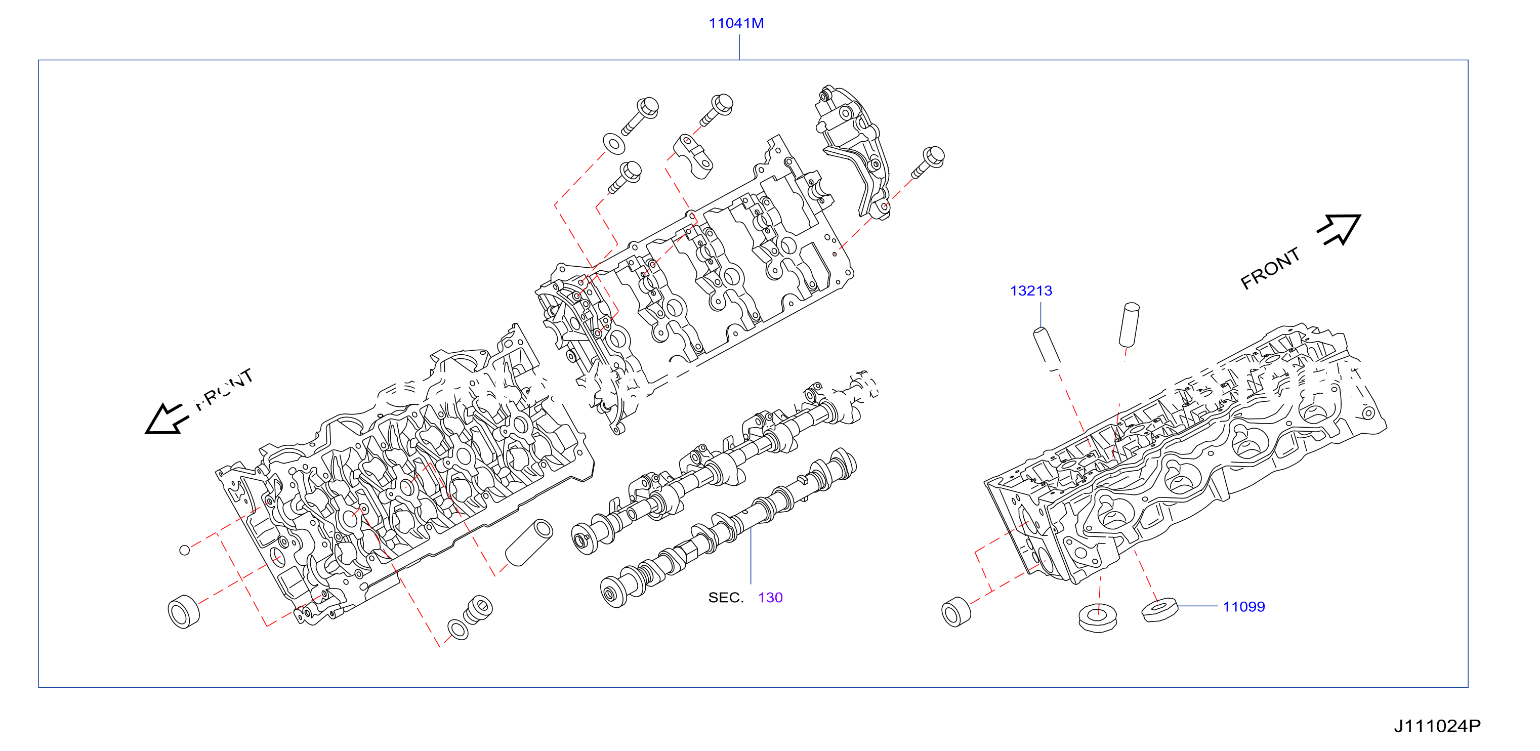 Cylinder Head Rocker Cover Component Parts Lh