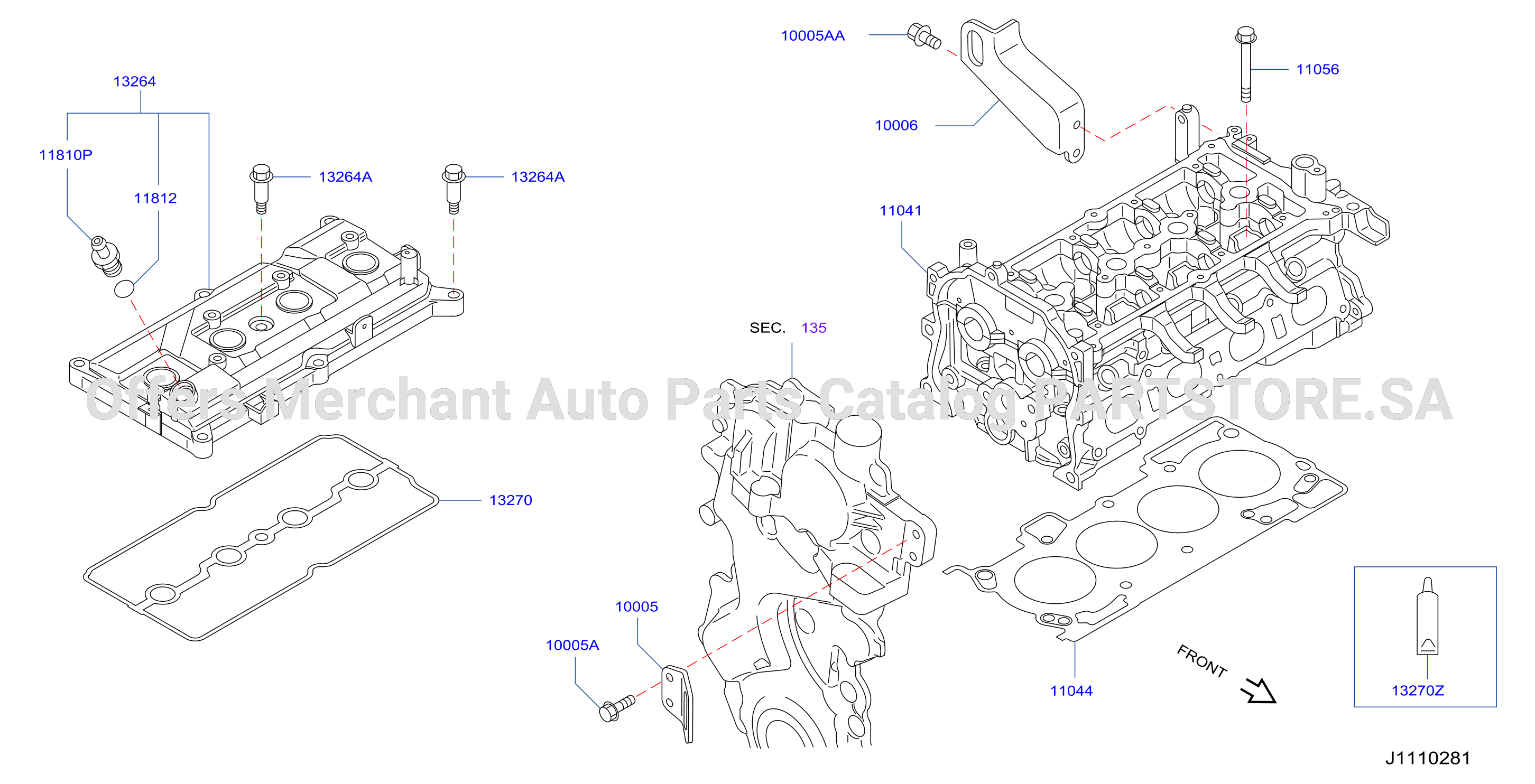 Cylinder Head Rocker Cover Assembly
