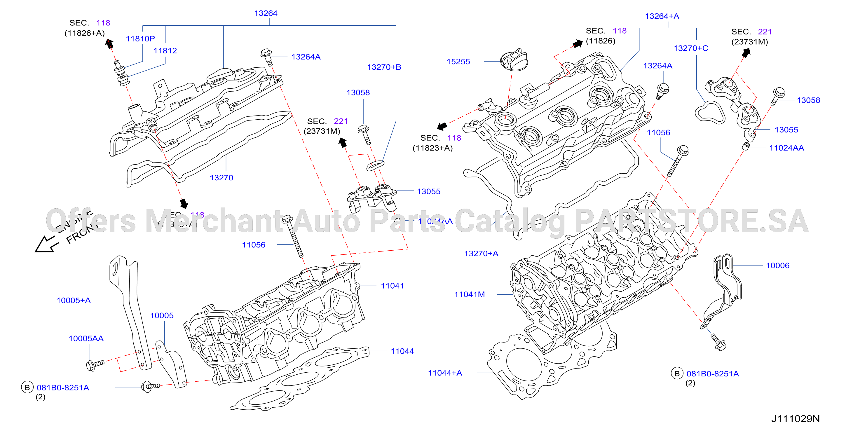 Cylinder Head Rocker Cover Assembly