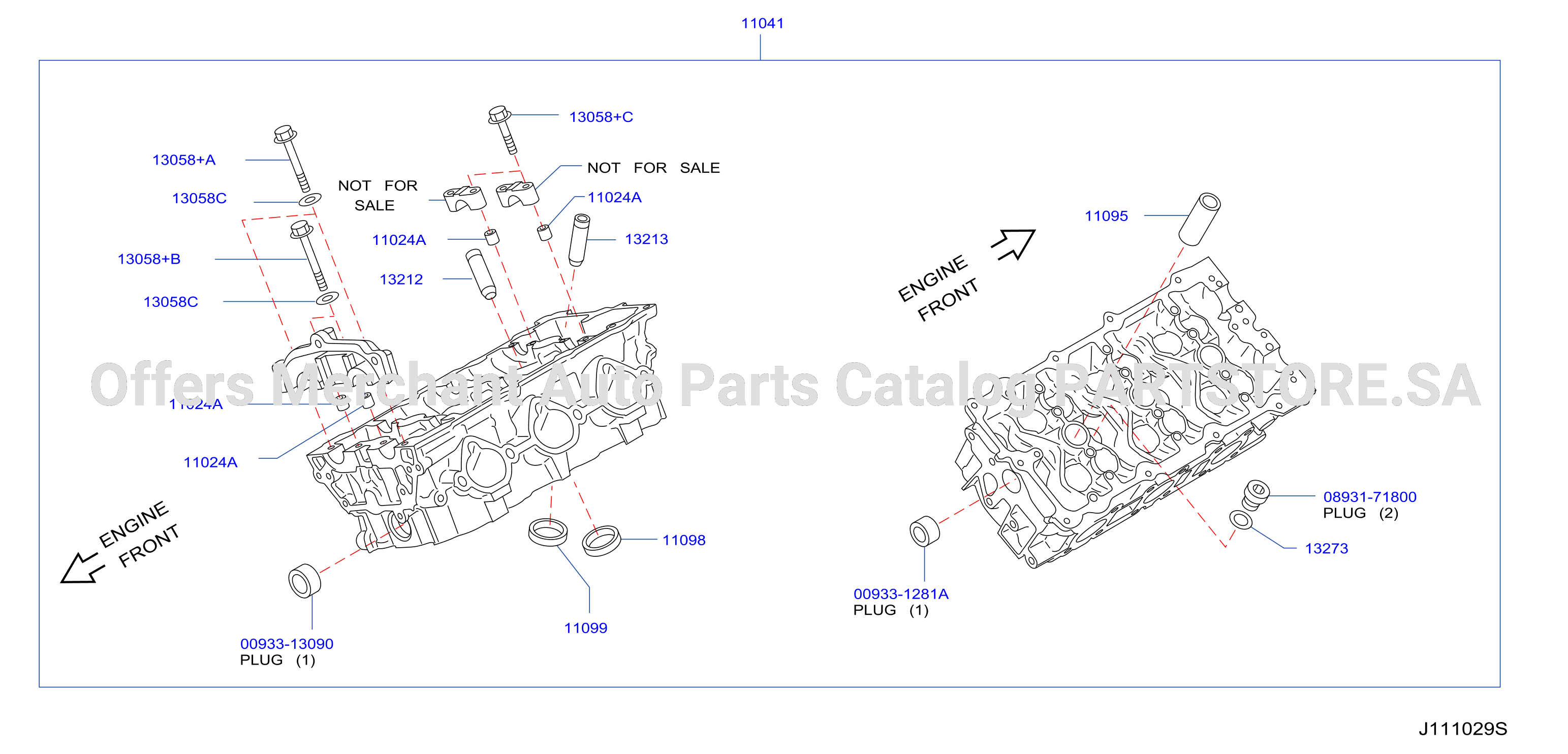 Cylinder Head Rocker Cover Component Parts Rh