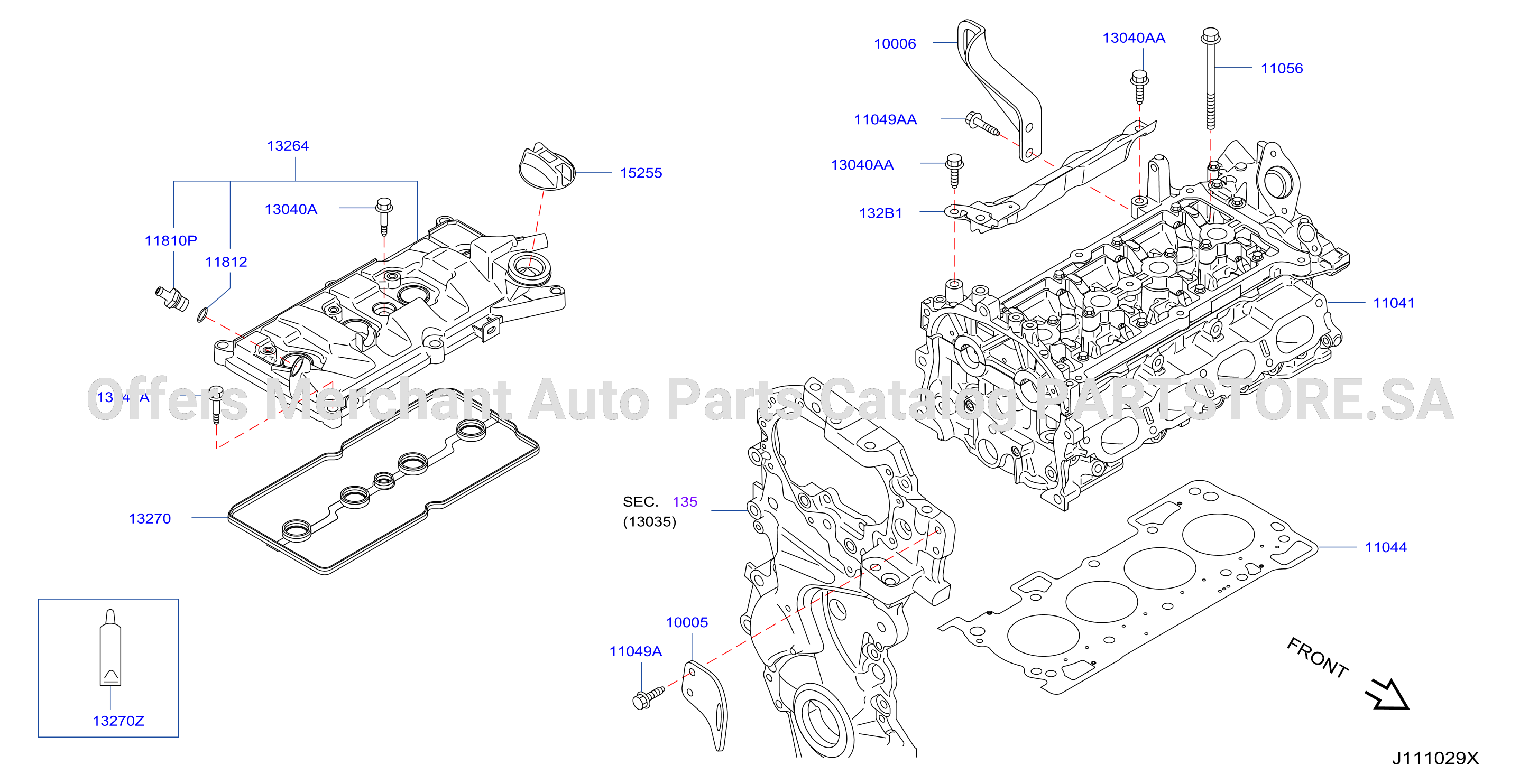 Cylinder Head Rocker Cover Assembly
