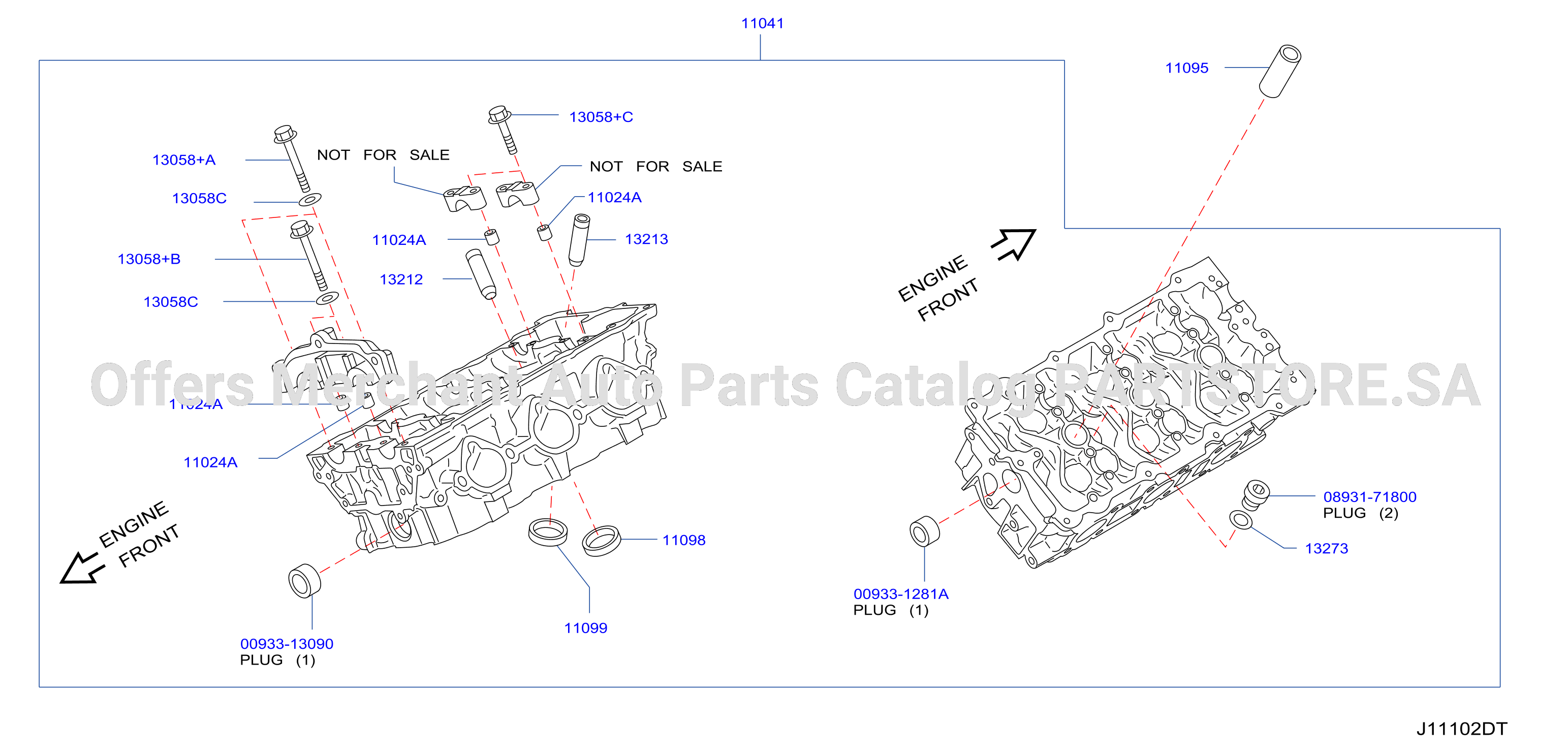 Cylinder Head Rocker Cover Component Parts Rh