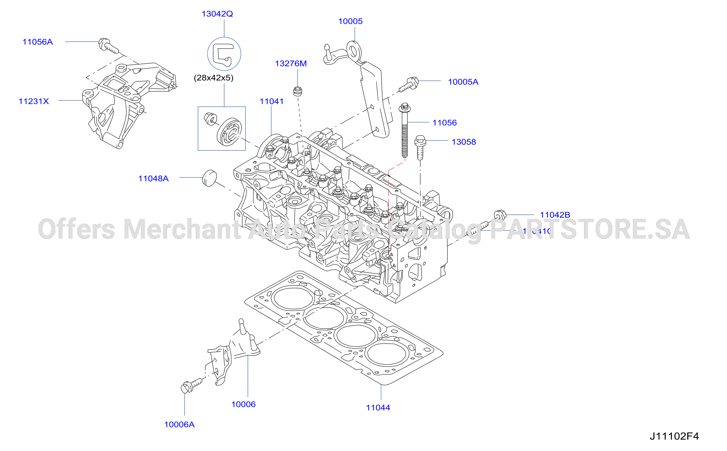 Cylinder Head Rocker Cover Assembly