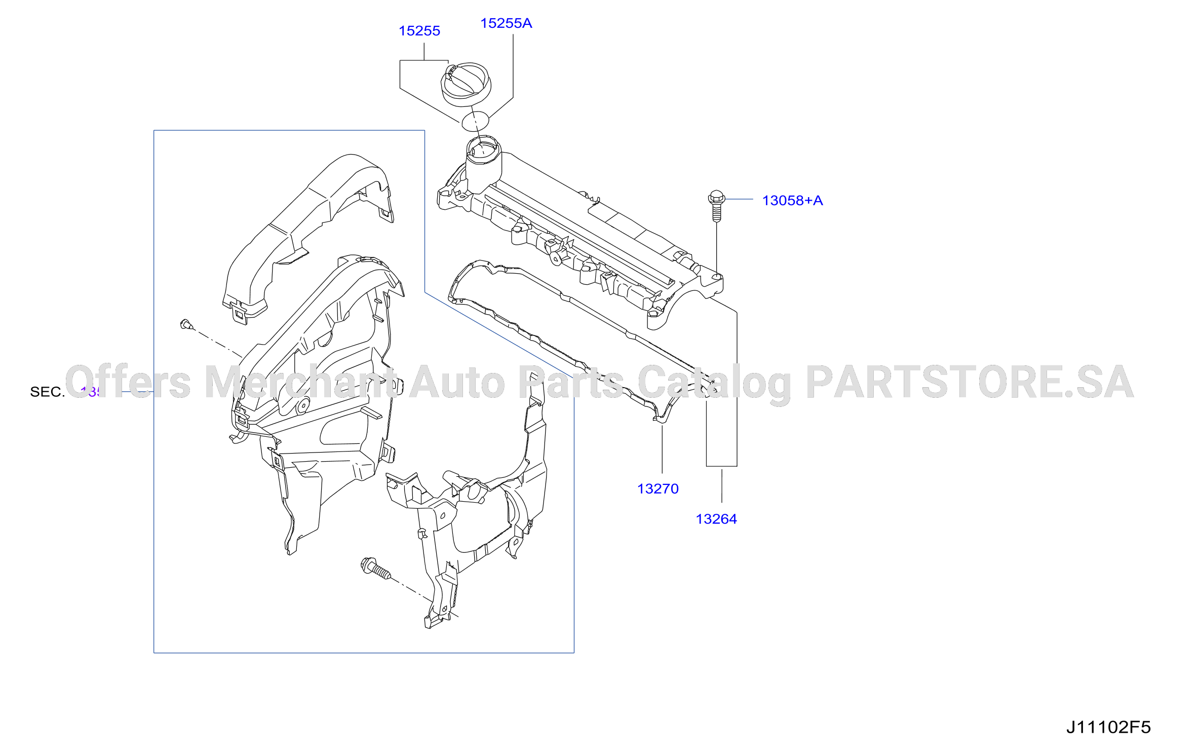 Cylinder Head Rocker Cover Component Parts
