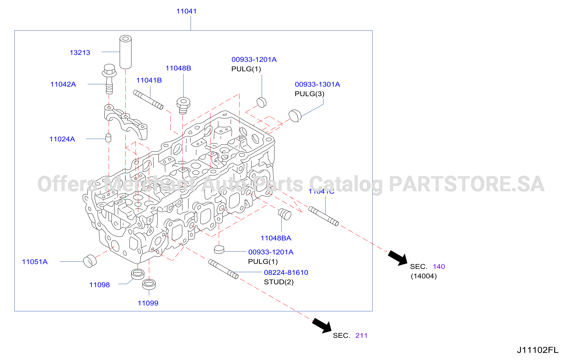 Cylinder Head Rocker Cover Component Parts
