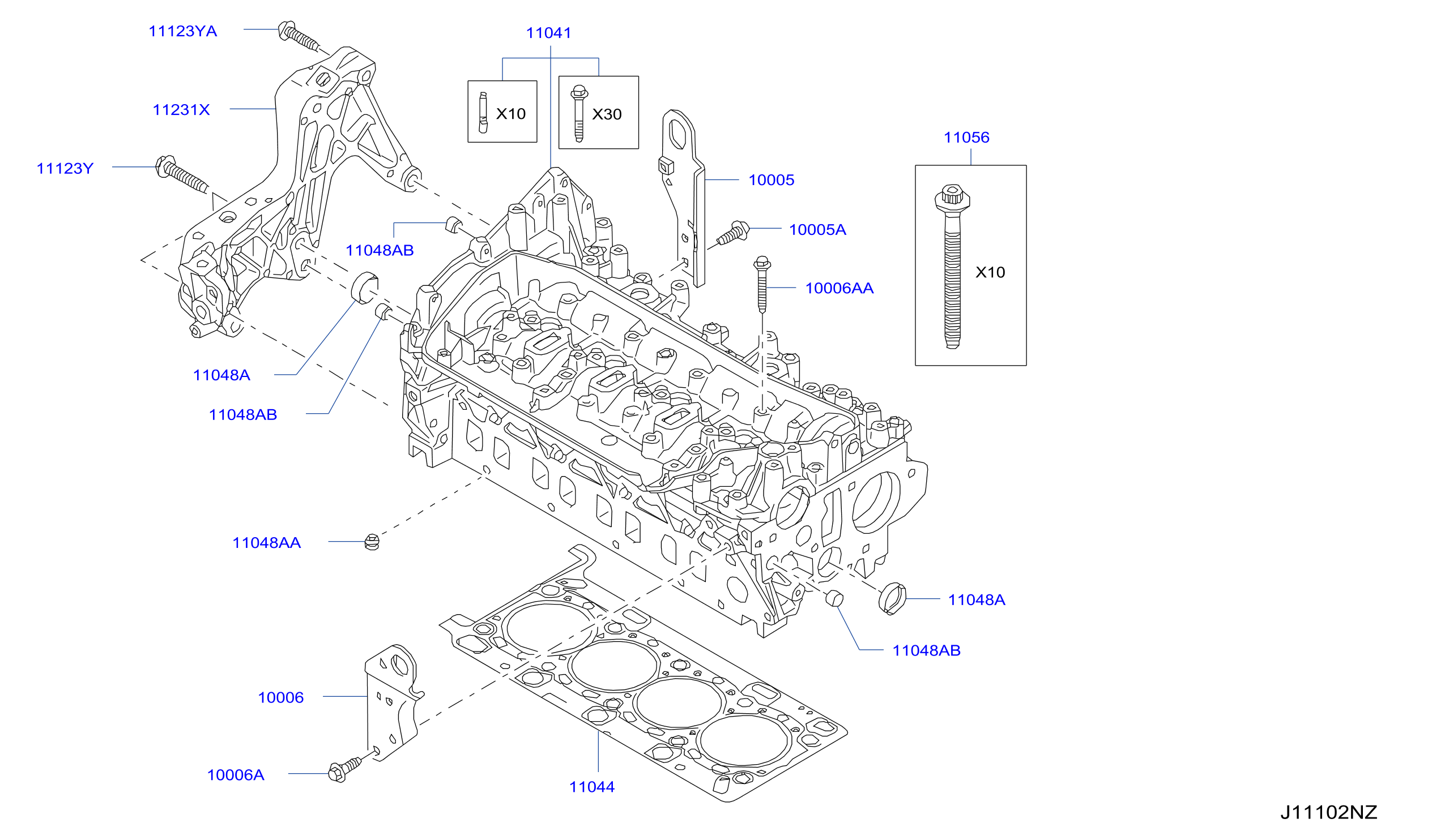 Cylinder Head Rocker Cover Head Assy Cylinder