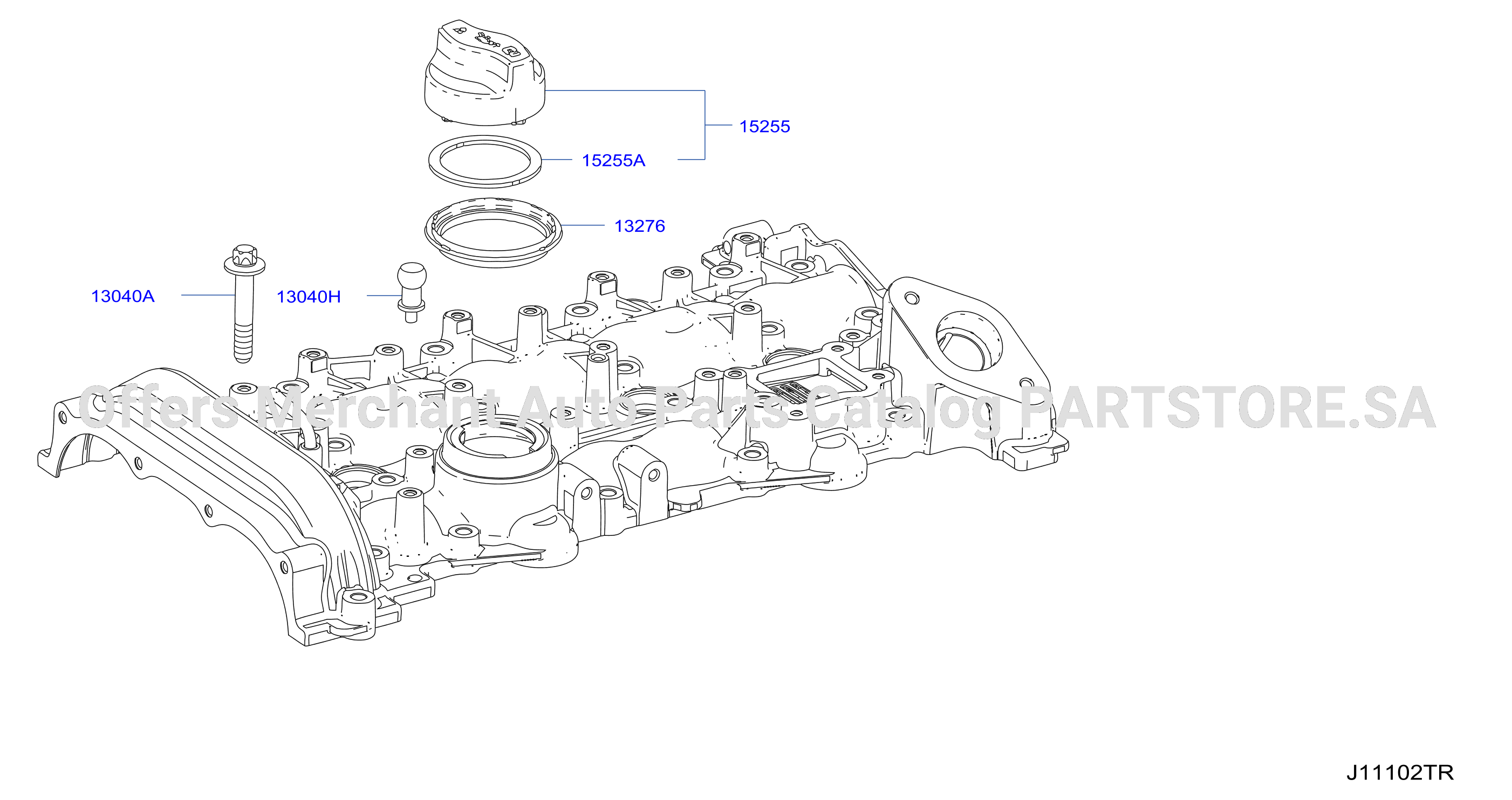 Cylinder Head Rocker Cover Component Parts 2