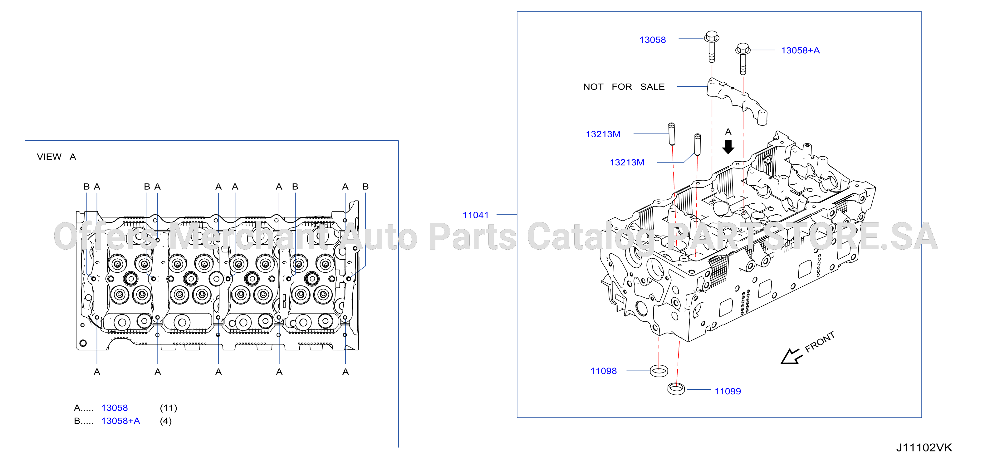 Cylinder Head Rocker Cover Component Parts