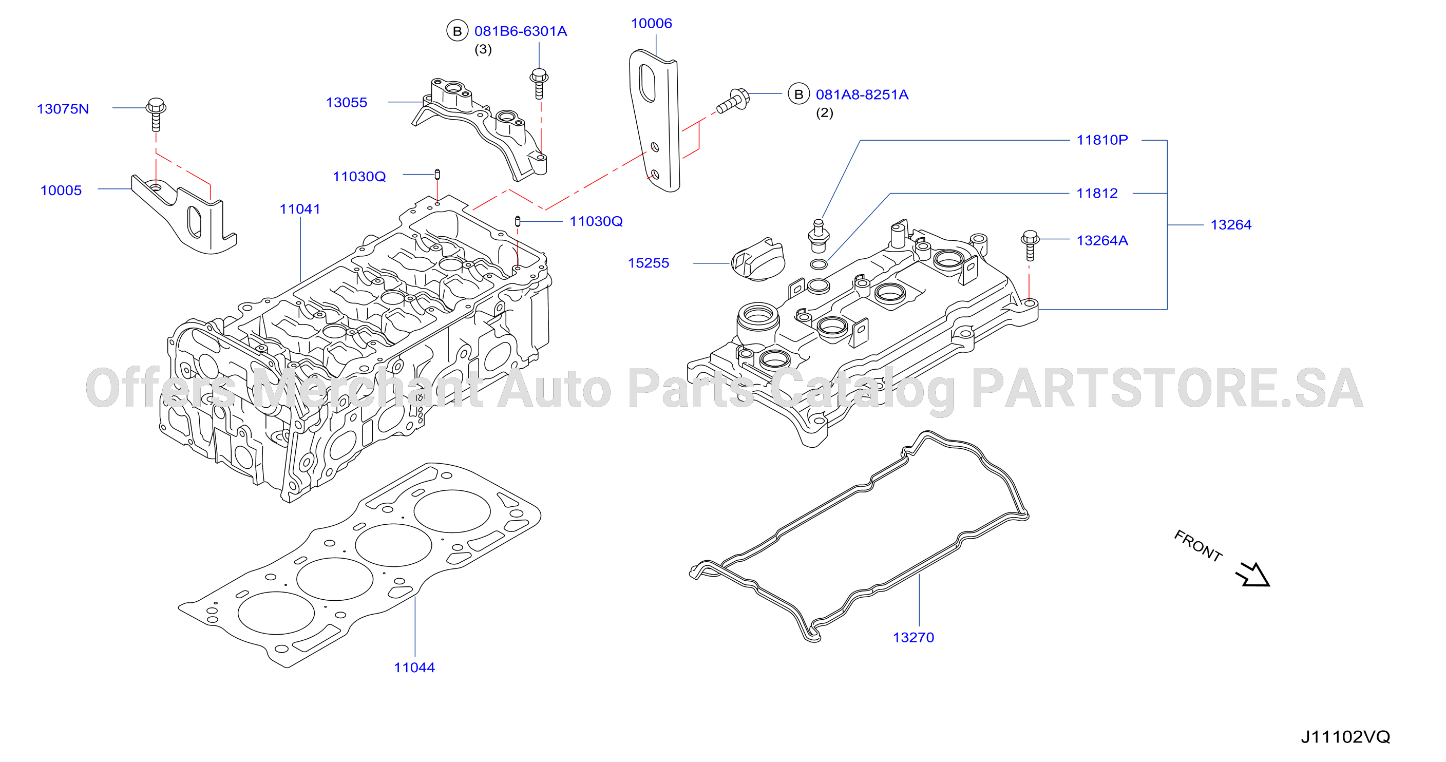 Cylinder Head Rocker Cover Assembly