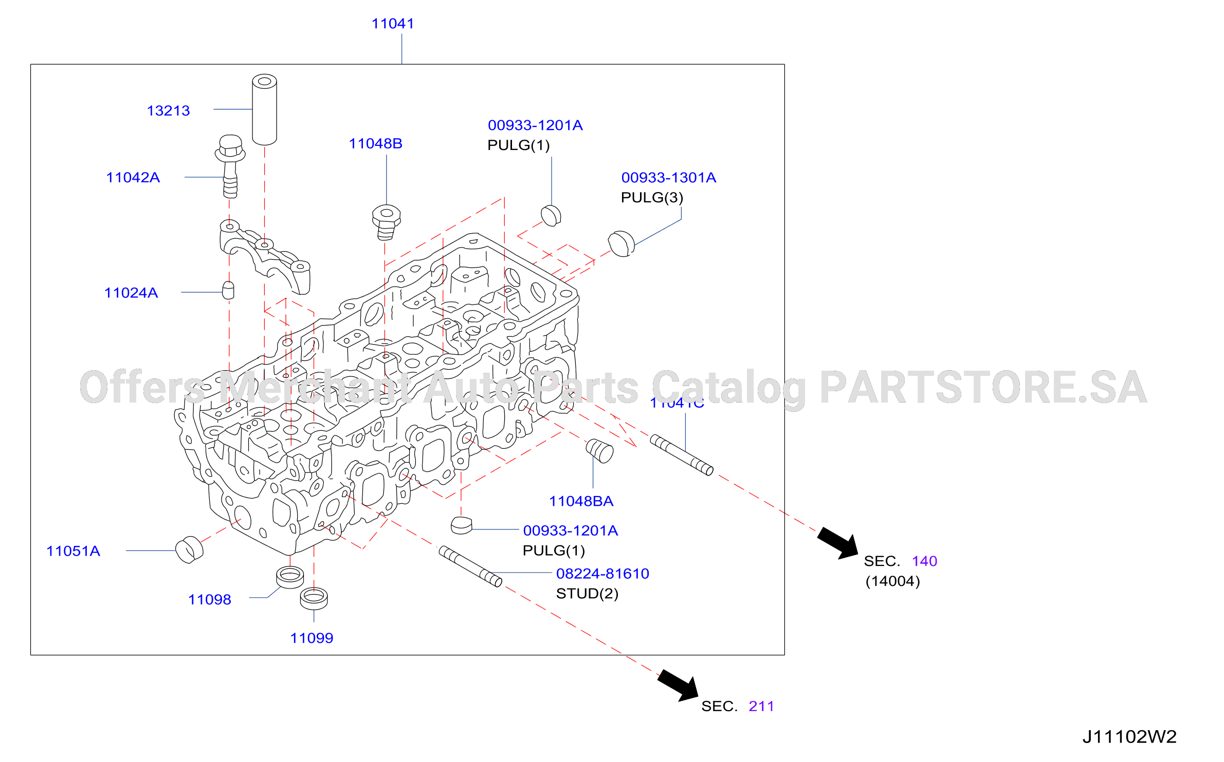 Cylinder Head Rocker Cover Component Parts