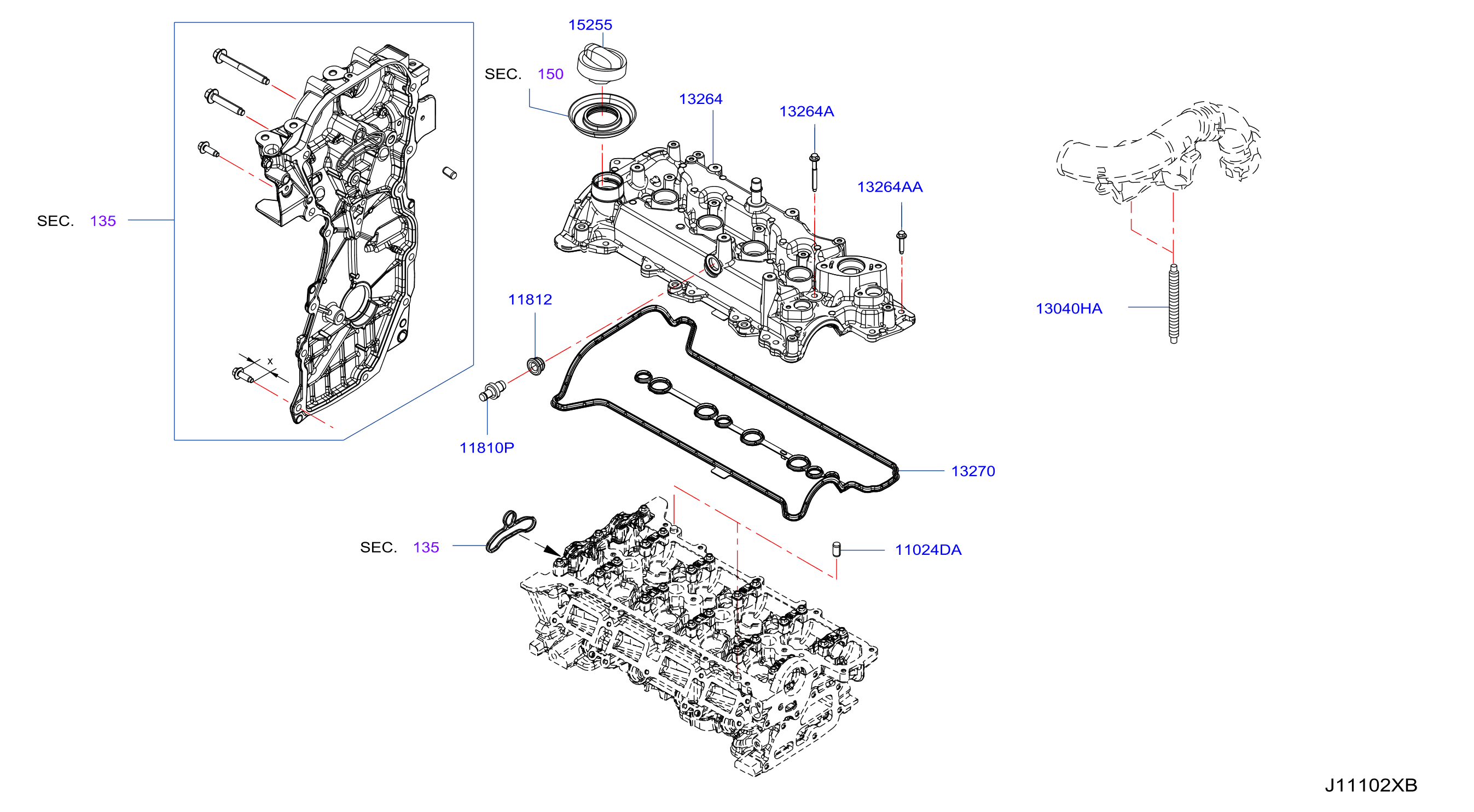 Cylinder Head Rocker Cover Assembly