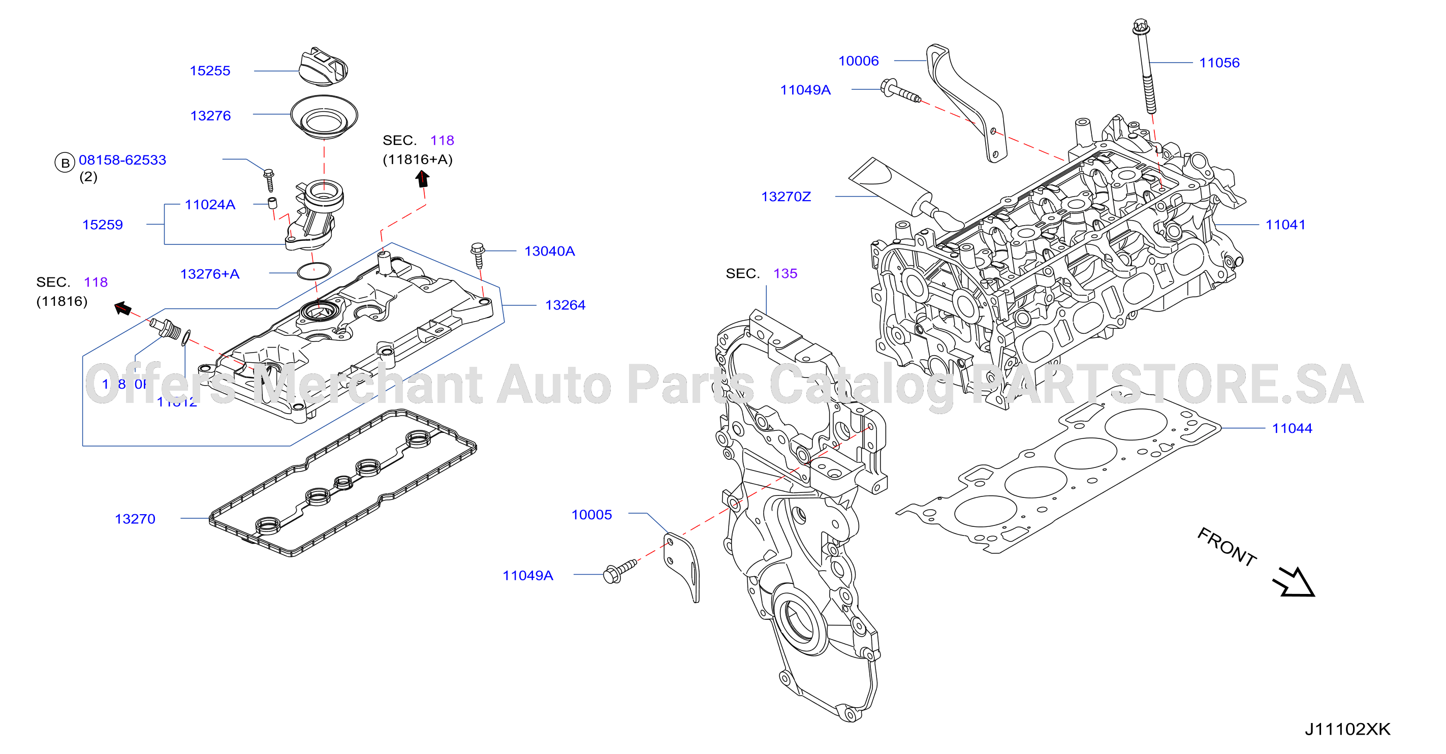 Cylinder Head Rocker Cover Assembly