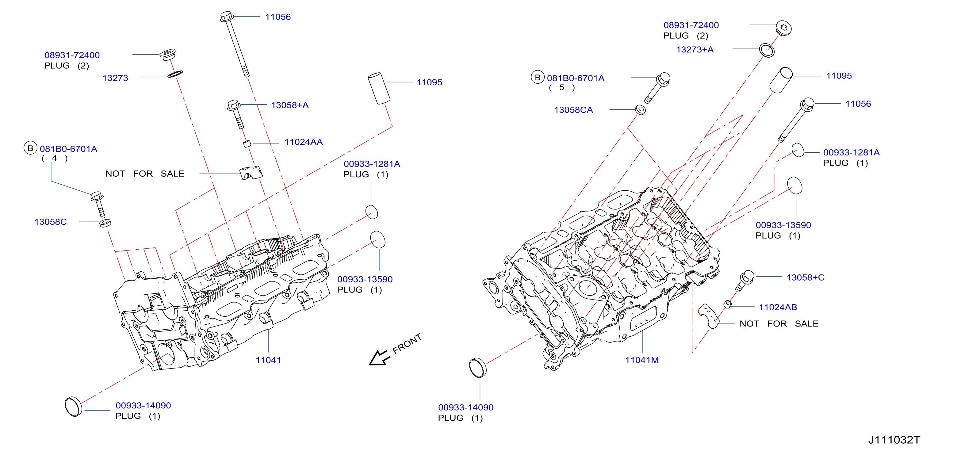Cylinder Head Rocker Cover Component Parts