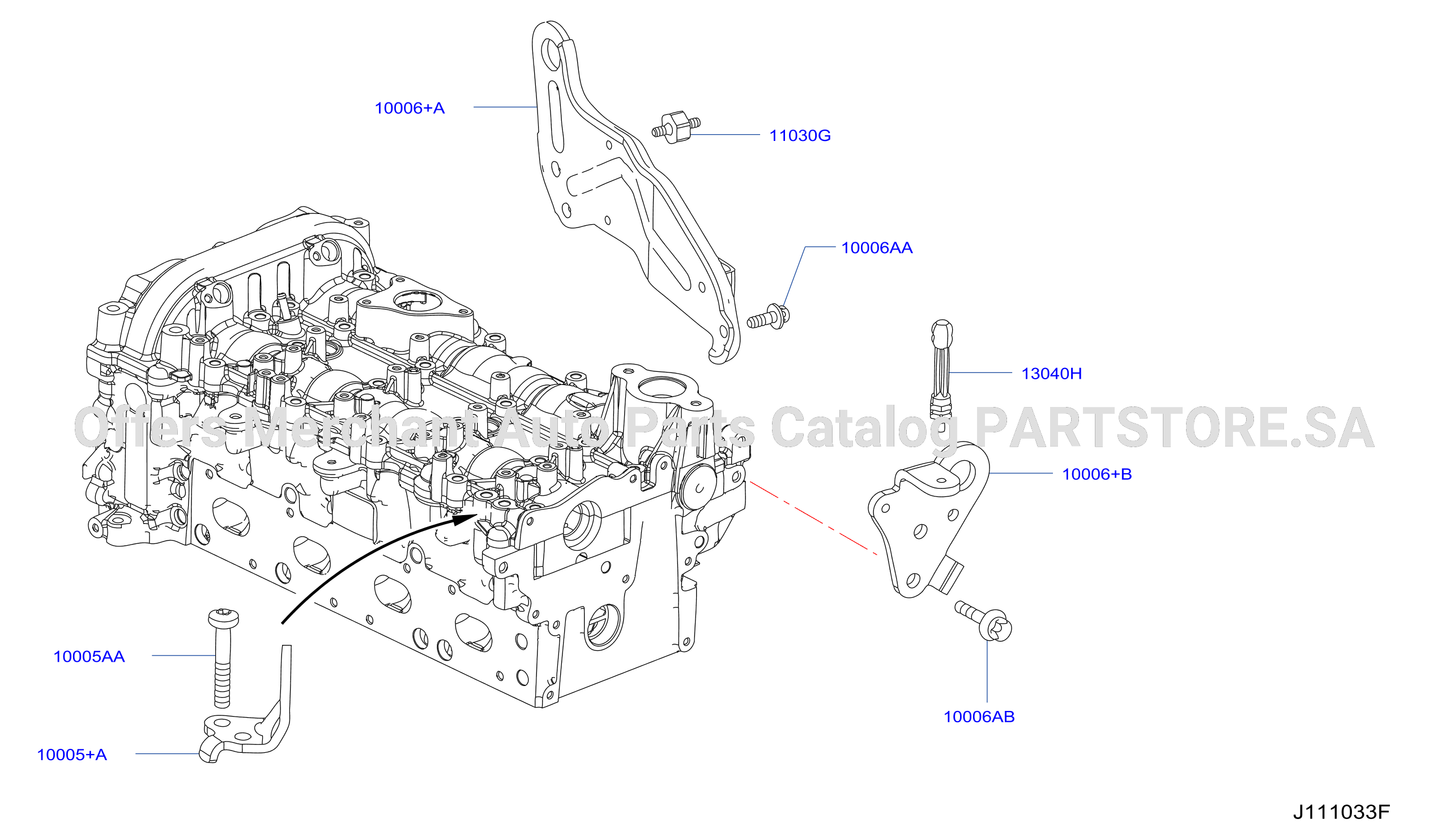 Cylinder Head Rocker Cover Component Parts 2