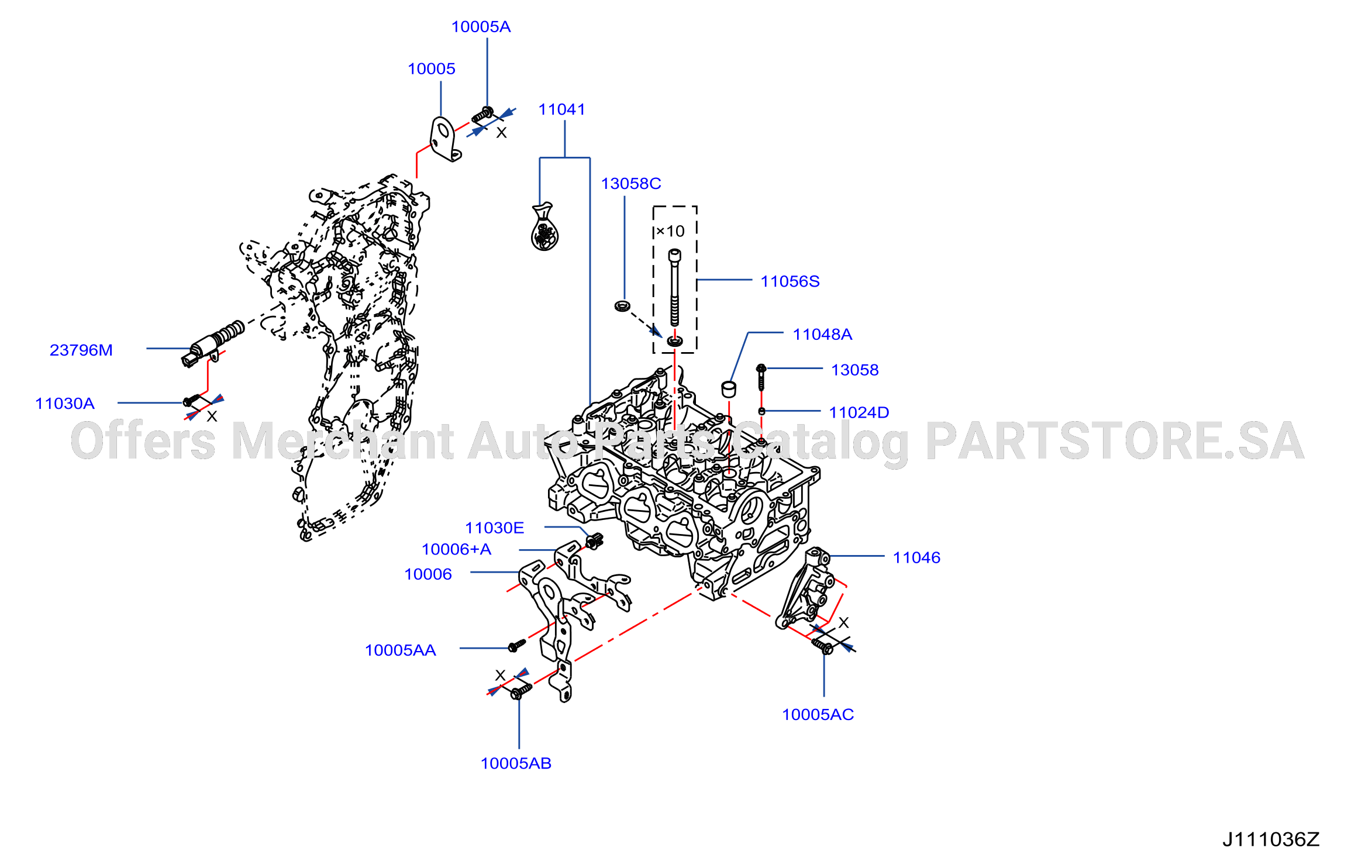 Cylinder Head Rocker Cover Component Parts