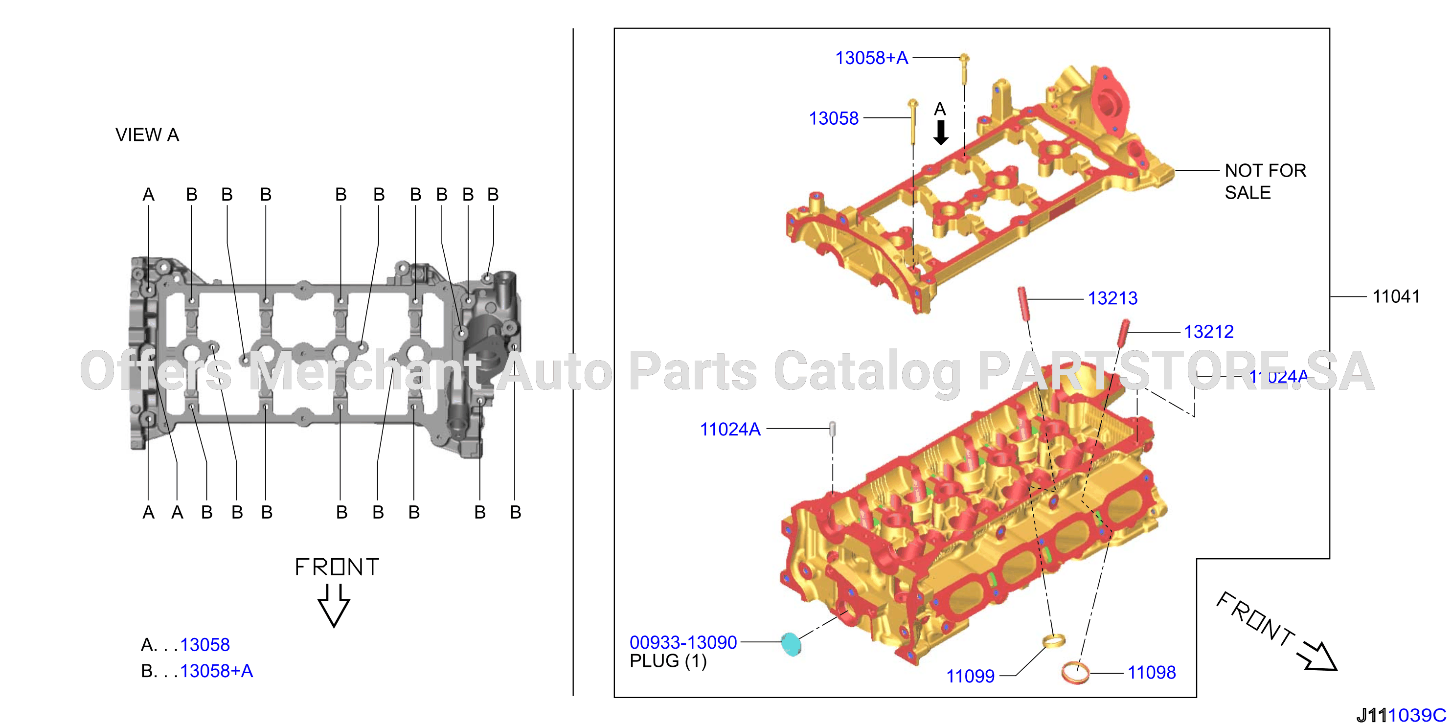 Cylinder Head Rocker Cover Component Parts