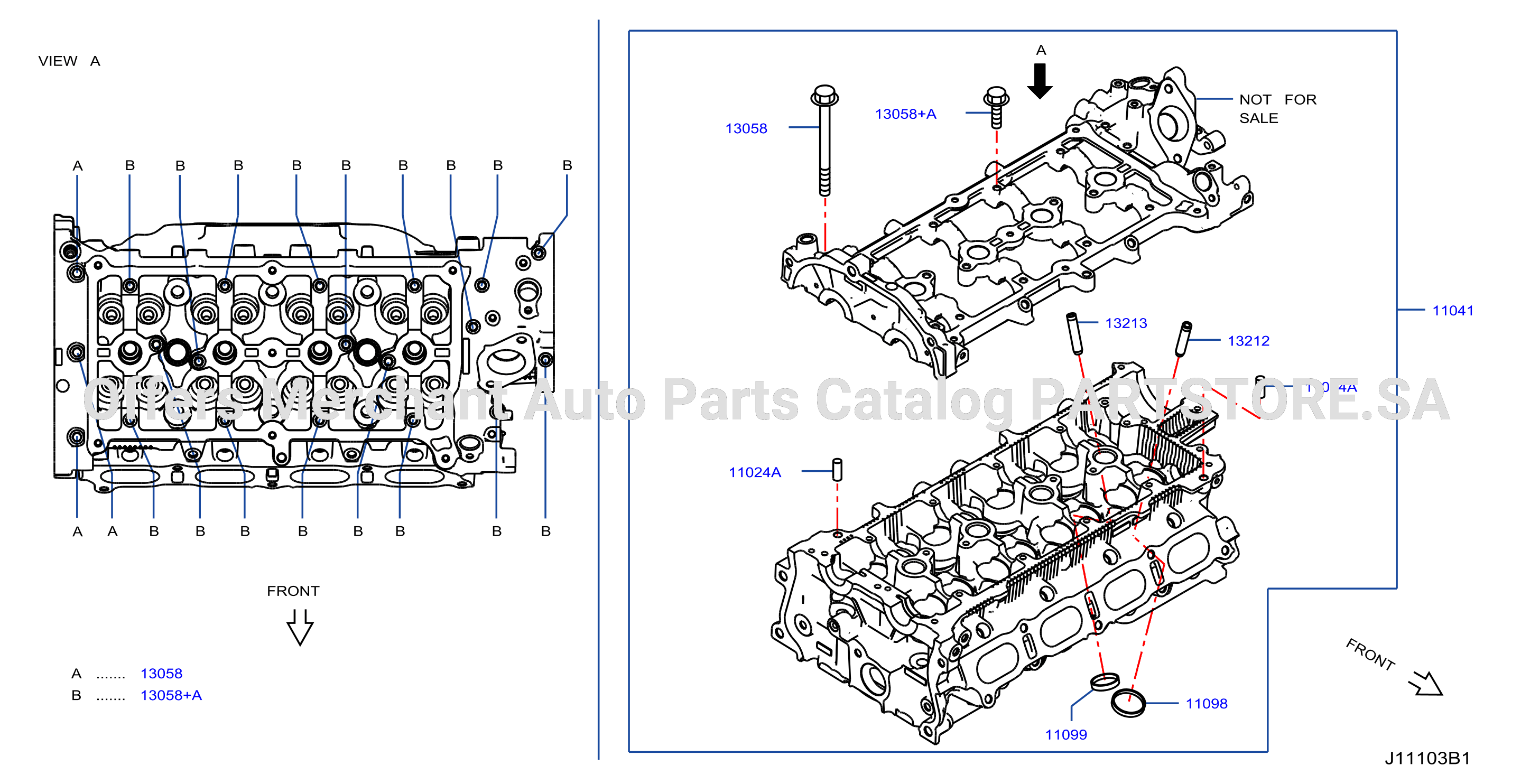 Cylinder Head Rocker Cover Component Parts