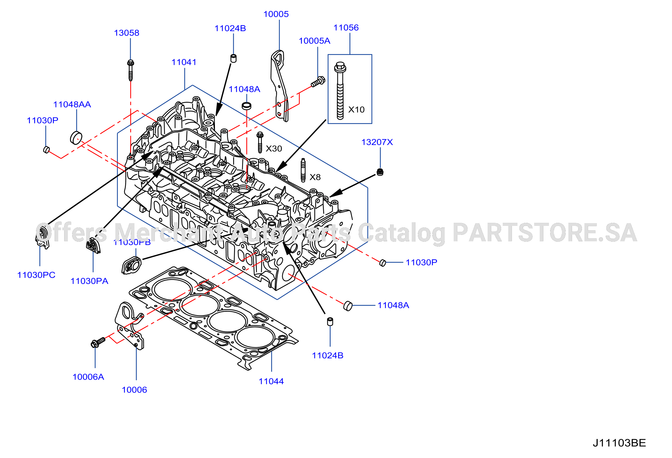 Cylinder Head Rocker Cover Assembly