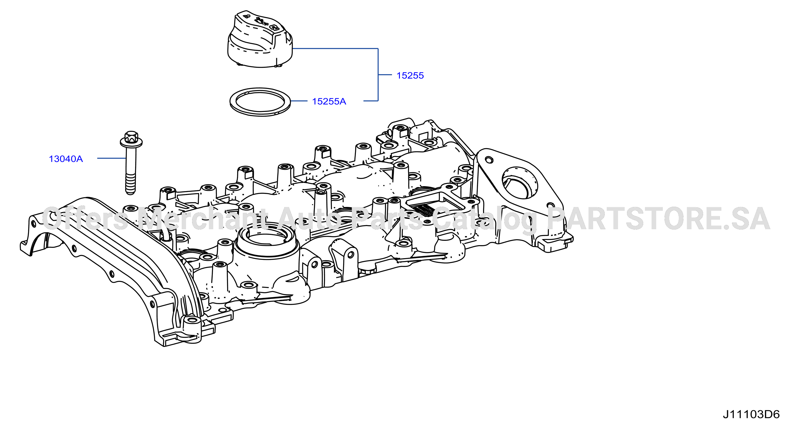 Cylinder Head Rocker Cover Component Parts 2