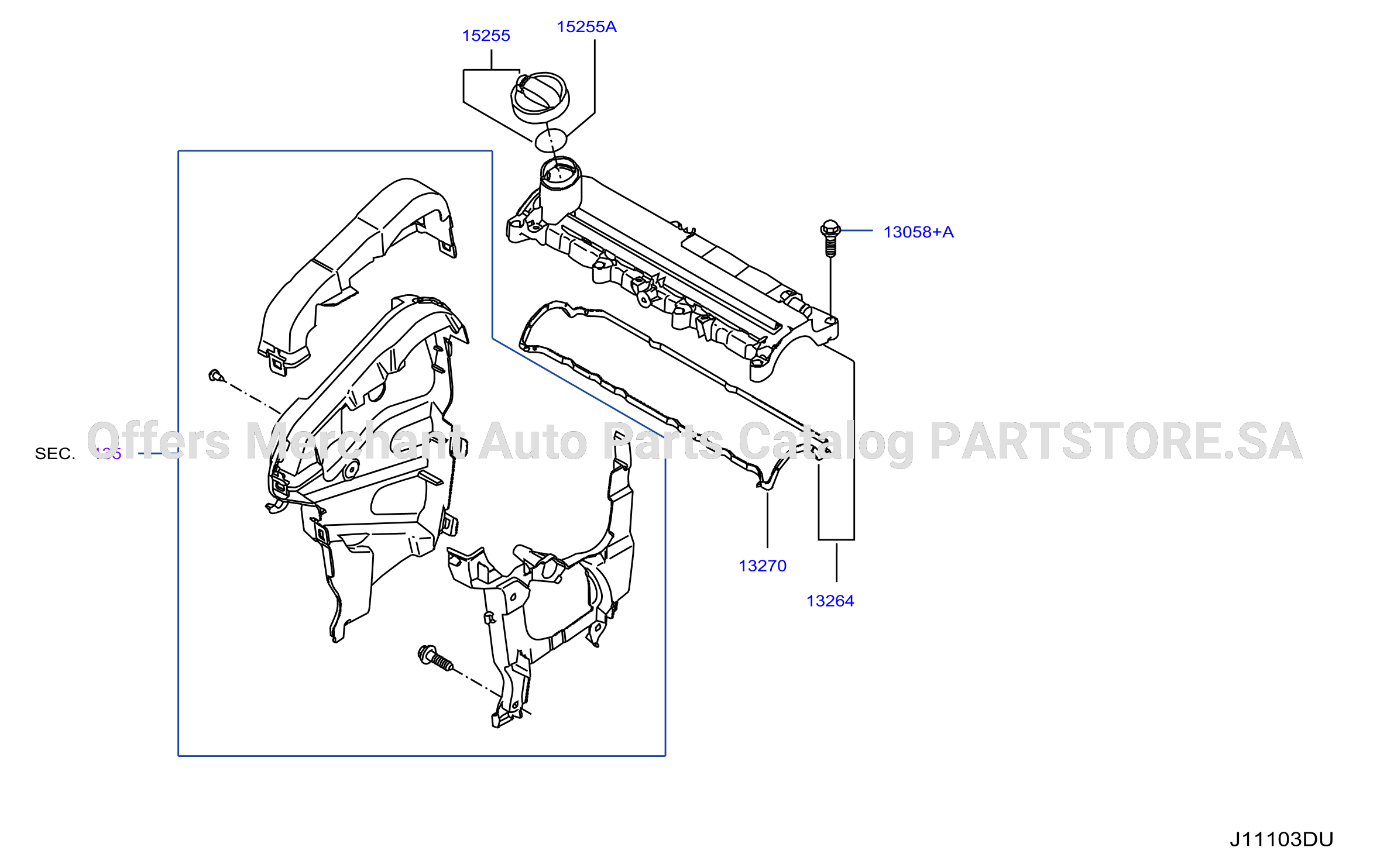 Cylinder Head Rocker Cover Component Parts